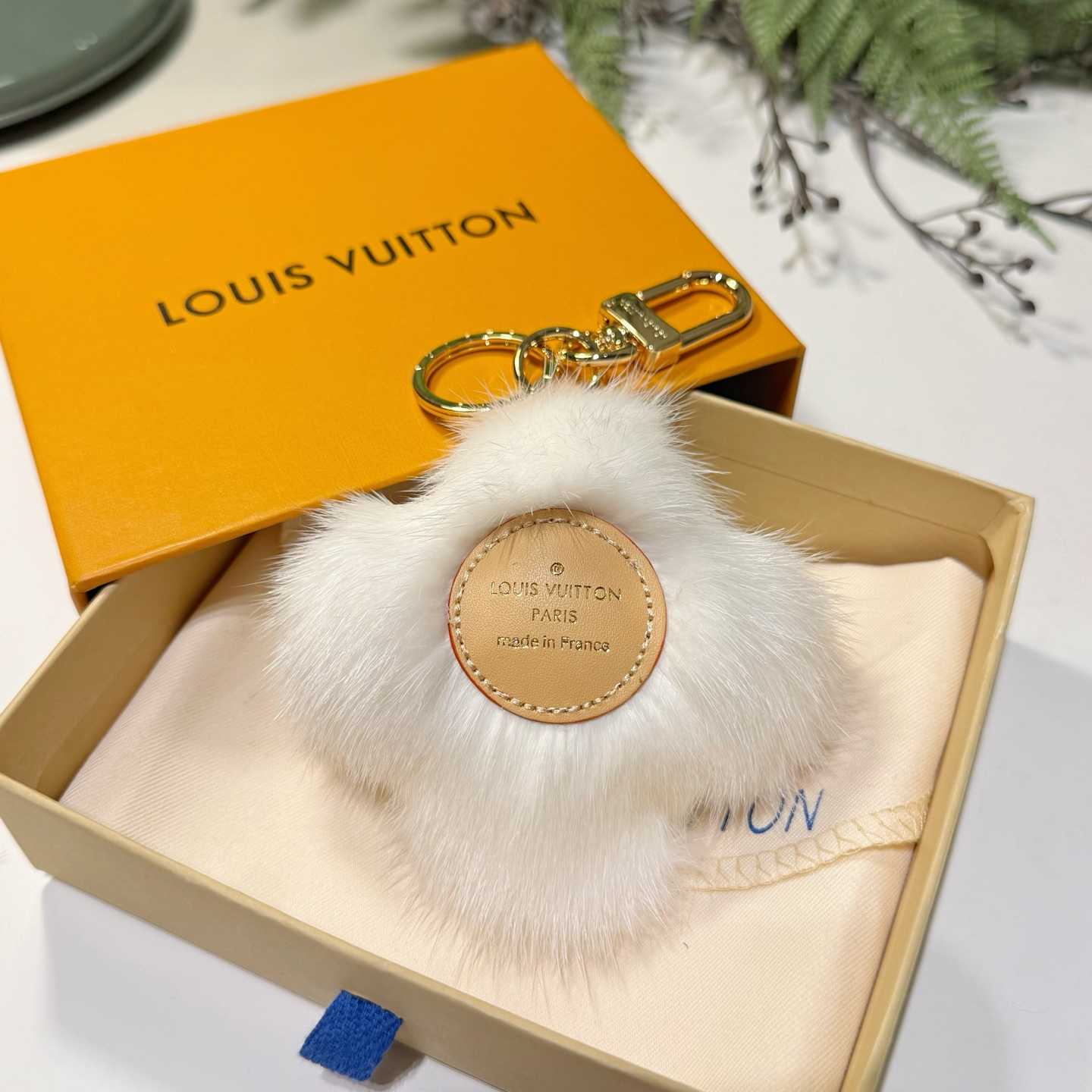 Louis Vuitton Vivienne Fur Key Holder   M02300 - FashionPlug