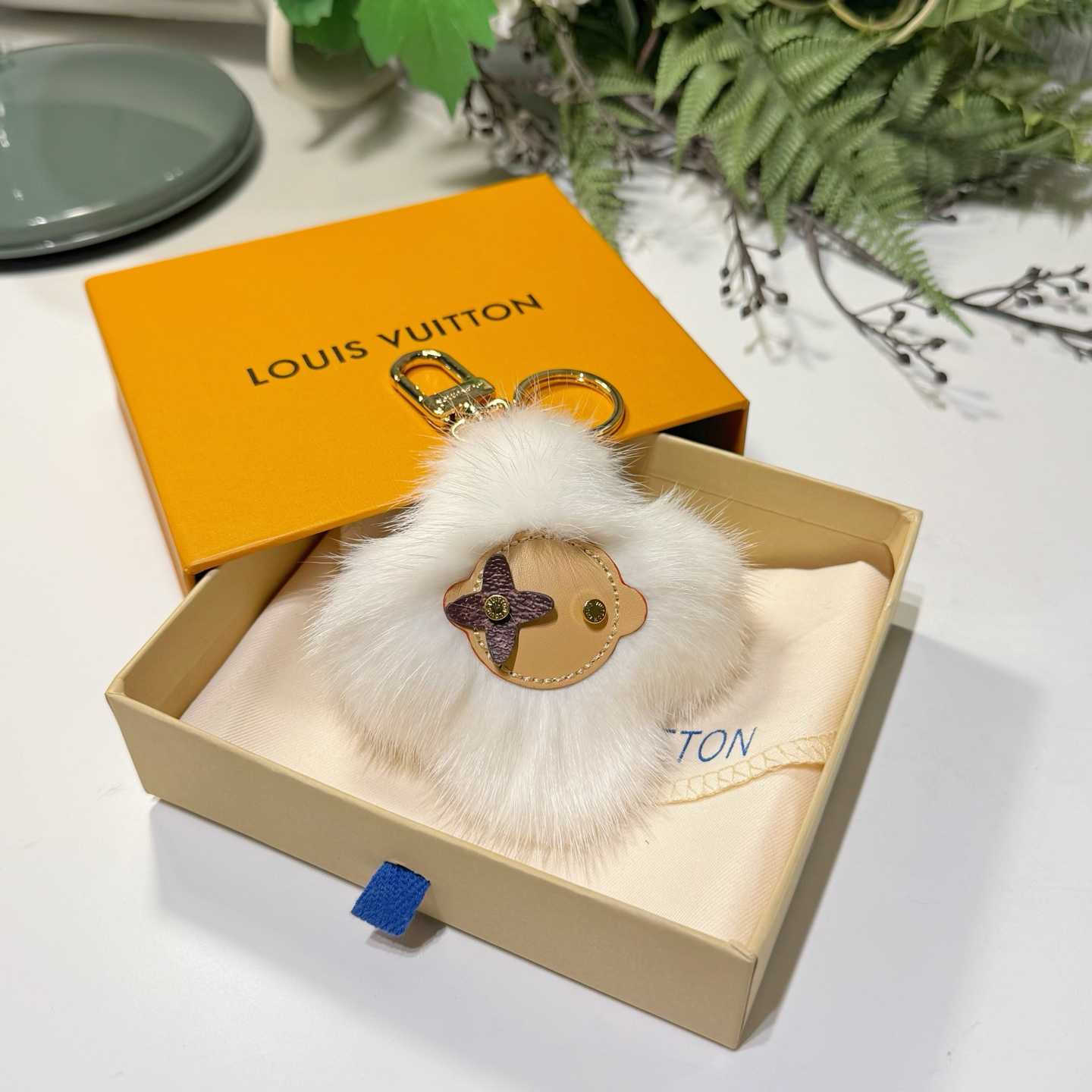 Louis Vuitton Vivienne Fur Key Holder   M02300 - FashionPlug