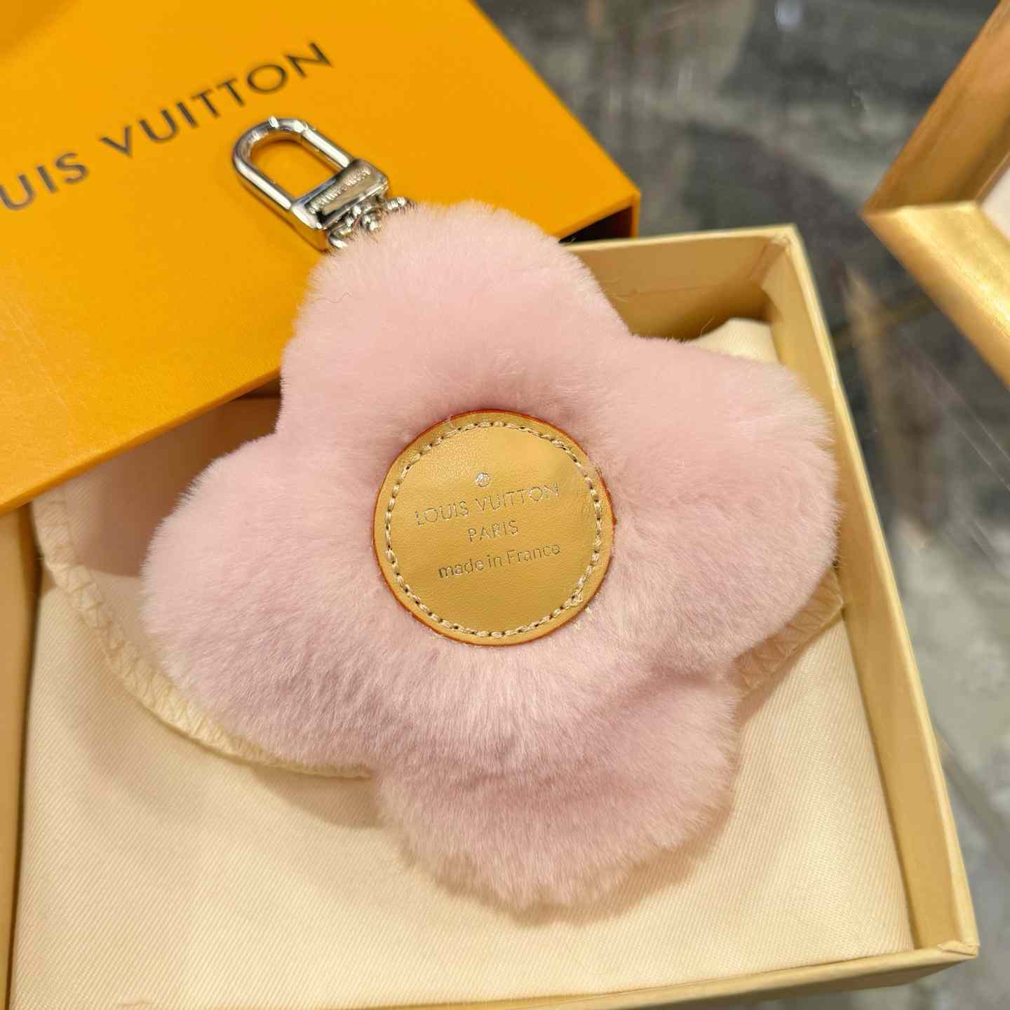 Louis Vuitton Vivienne Shearling Bag Charm   - FashionPlug