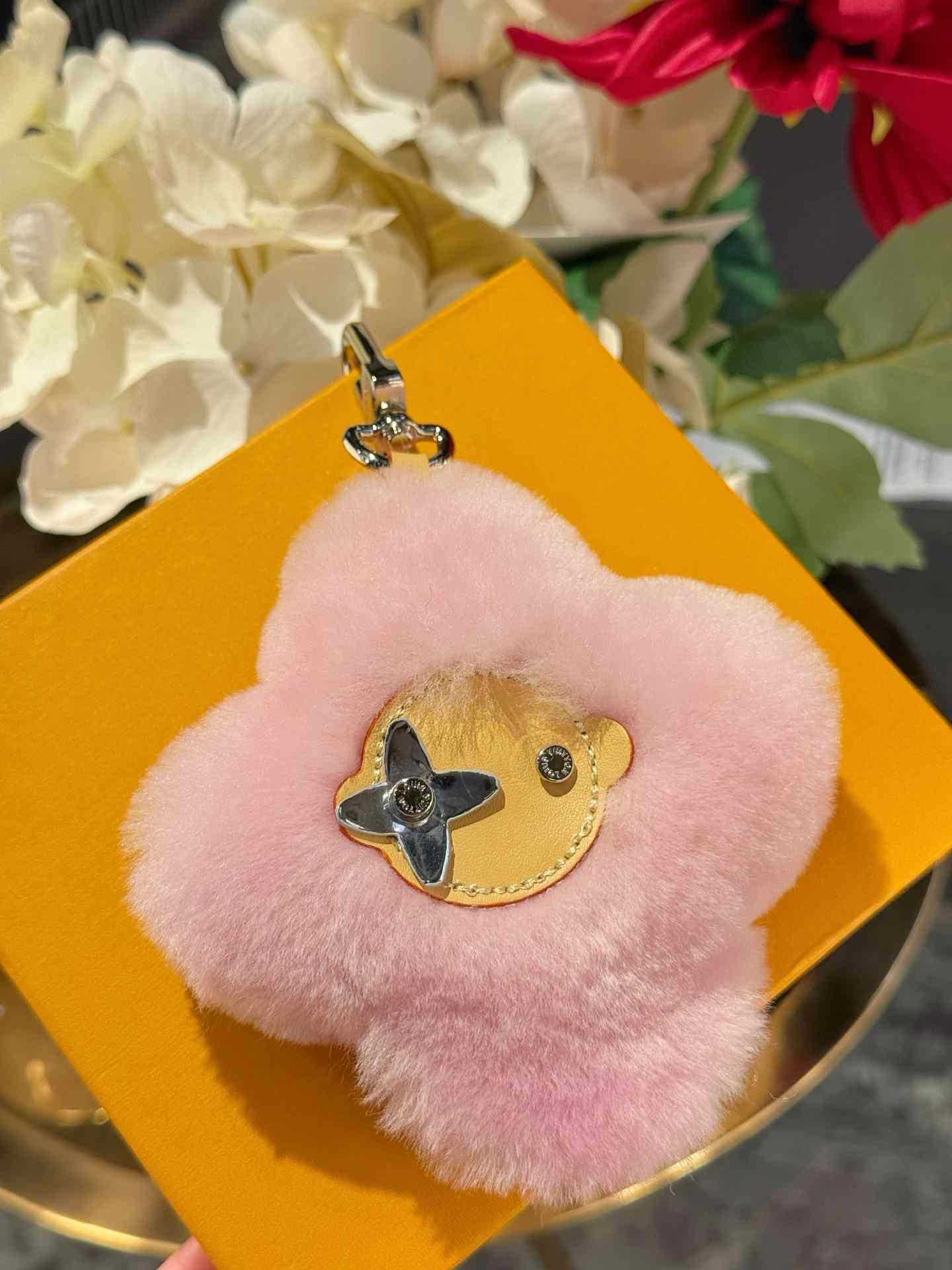 Louis Vuitton Vivienne Shearling Bag Charm   - FashionPlug