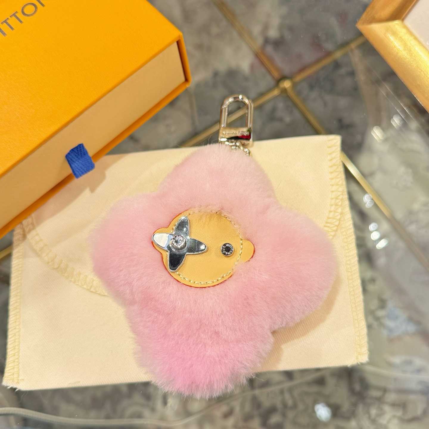 Louis Vuitton Vivienne Shearling Bag Charm   - FashionPlug