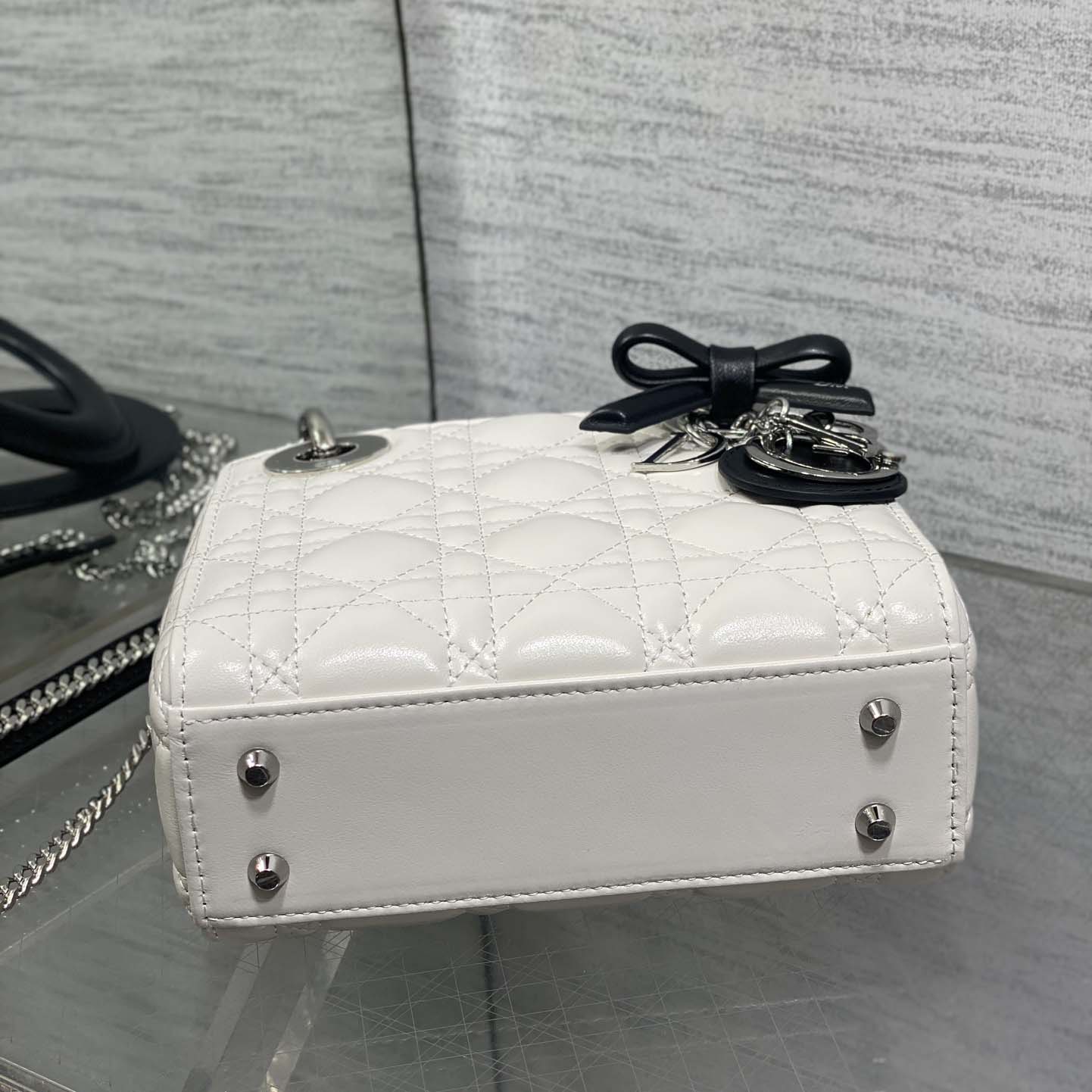 Dior Or Mini Lady Dior Bag with Chain  - FashionPlug