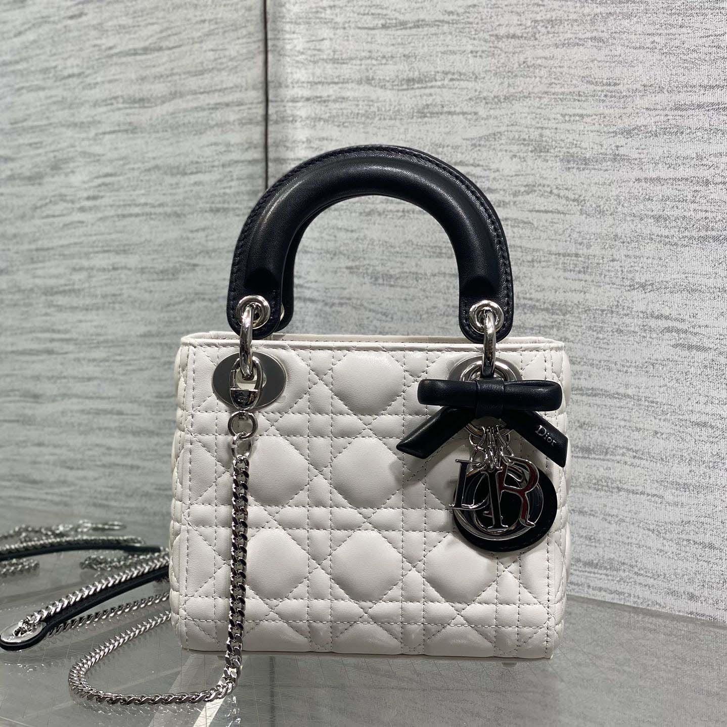 Dior Or Mini Lady Dior Bag with Chain  - FashionPlug