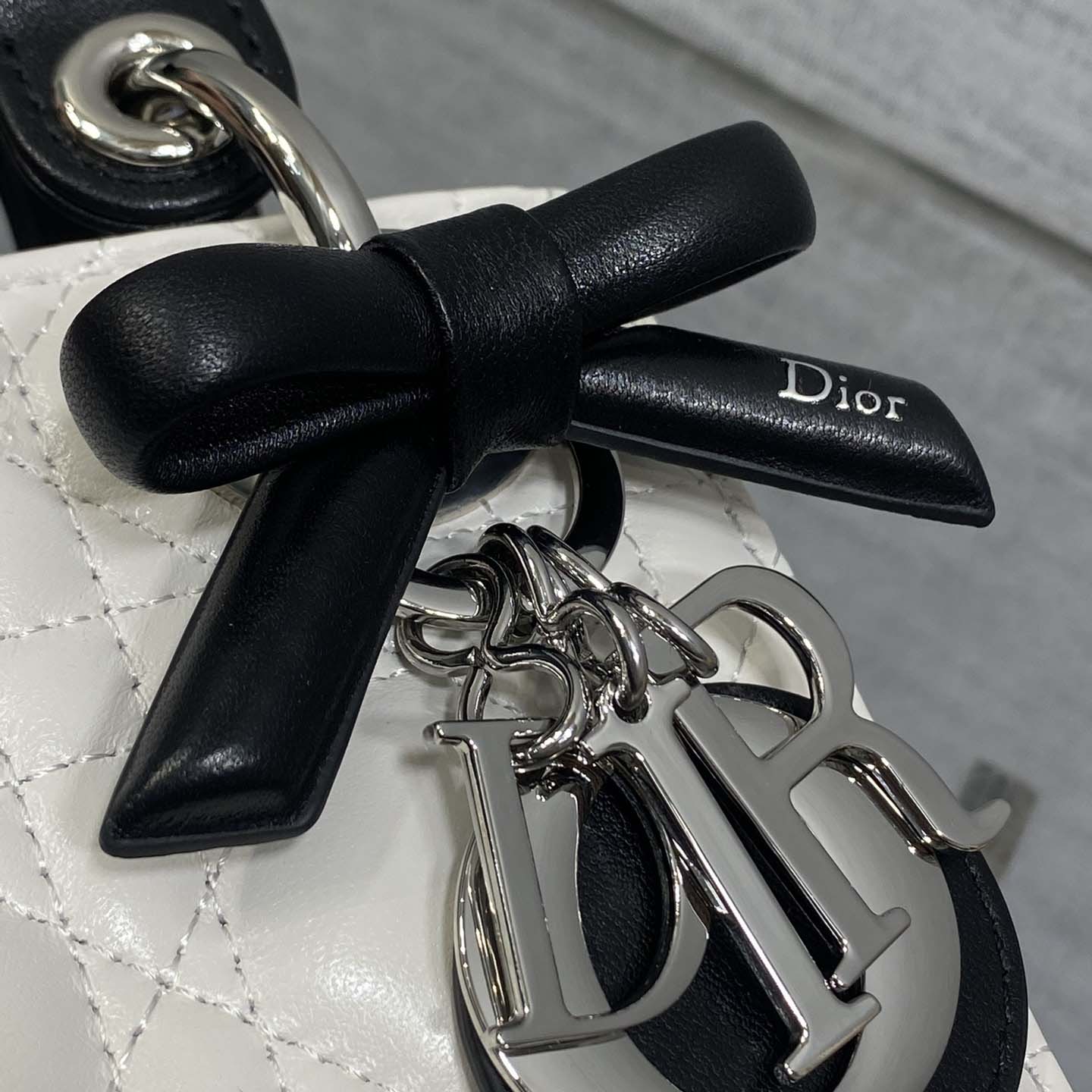 Dior Or Mini Lady Dior Bag with Chain  - FashionPlug