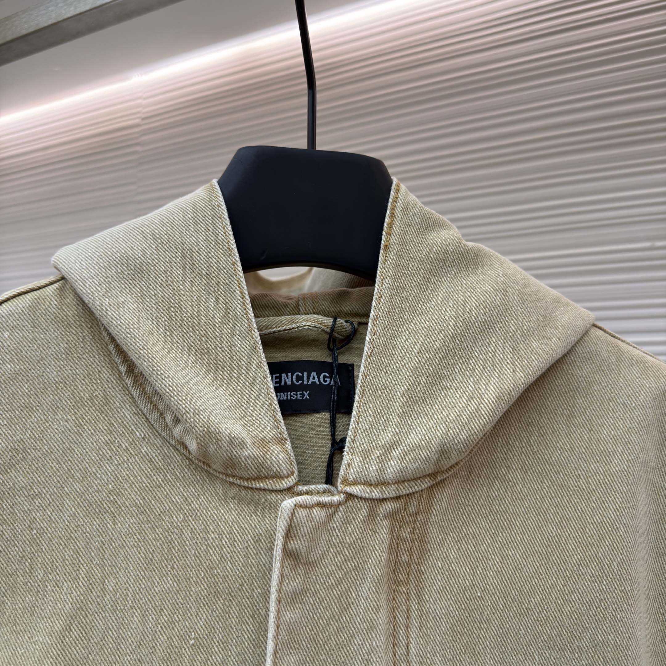 Balenciaga Zipped-pocket Long-sleeves Denim Jacket - FashionPlug