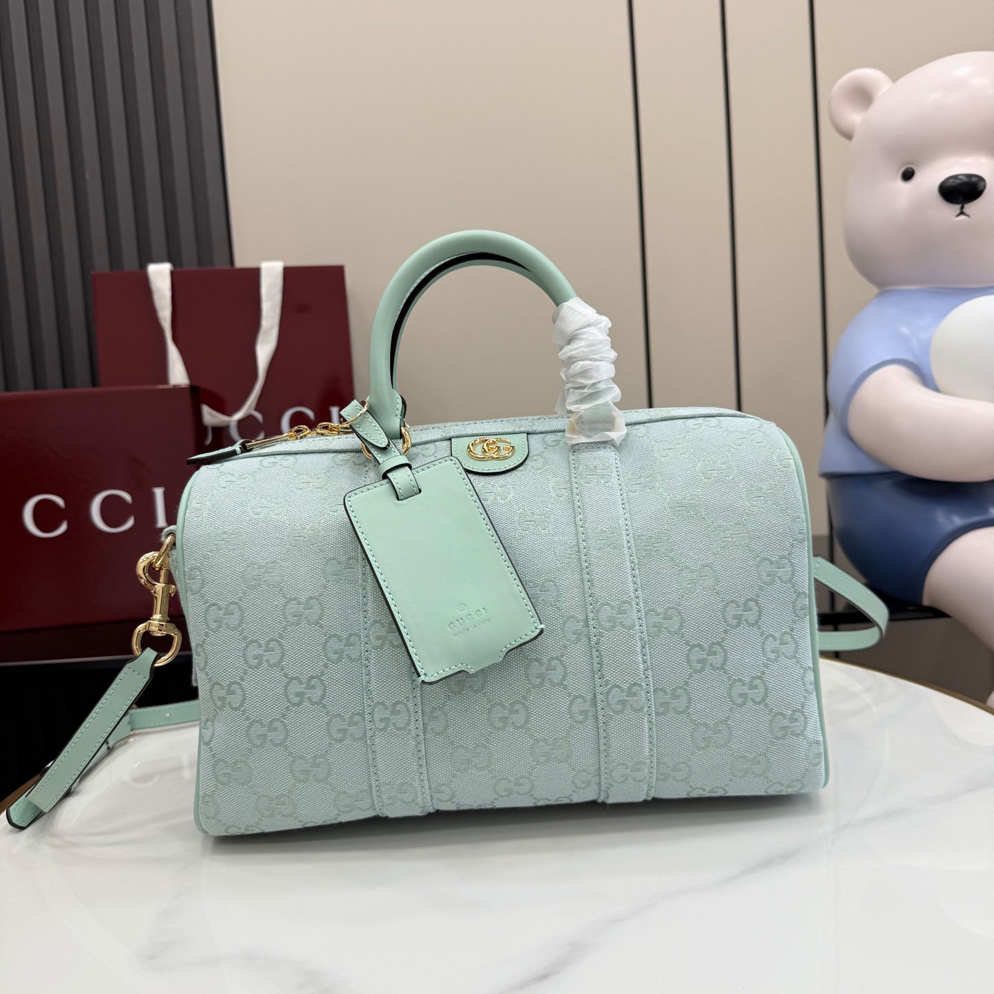 Gucci Ophidia Medium Boston Bag 857595 - FashionPlug