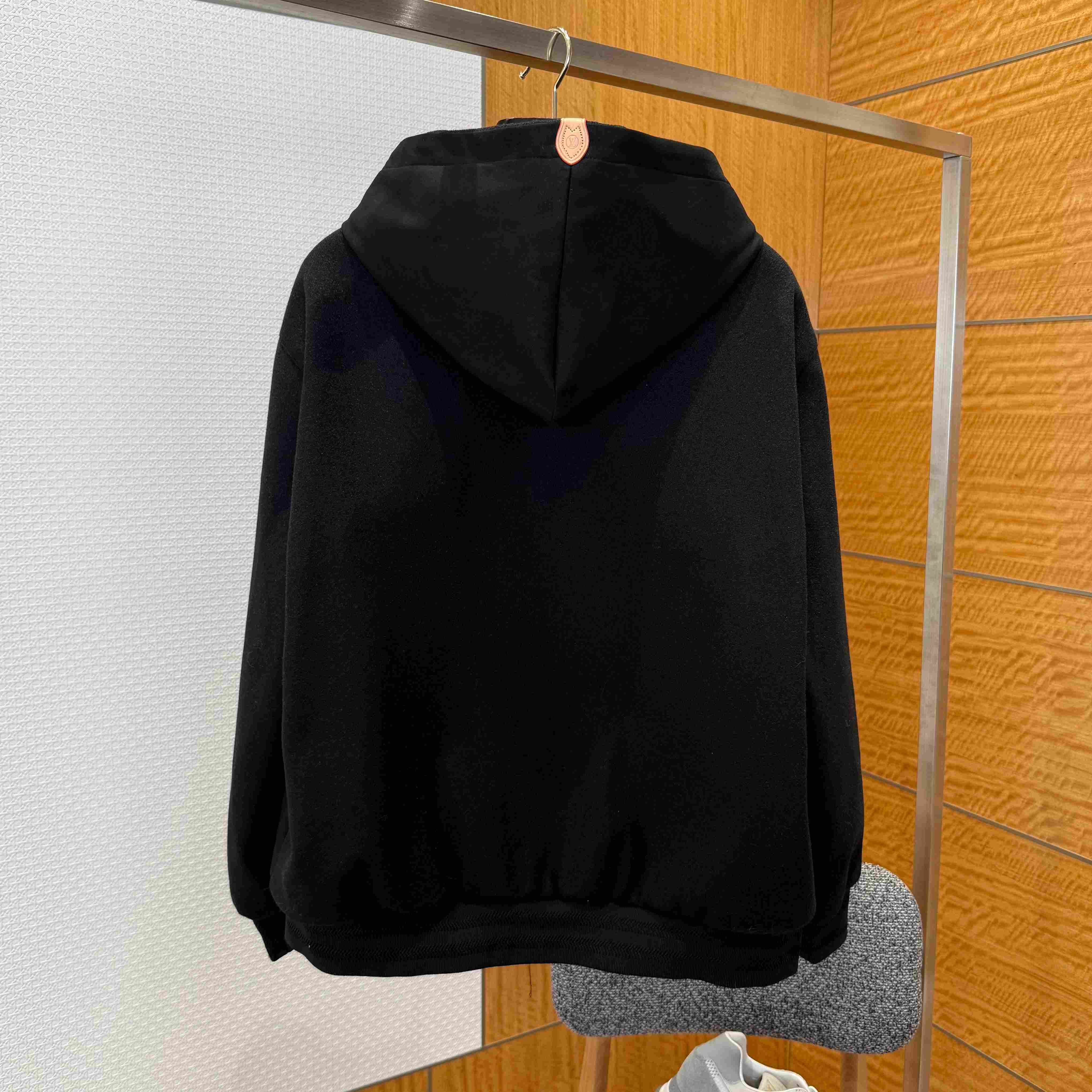 Louis Vuitton Leather Mix Hooded Blouson 1AJSN8 - FashionPlug