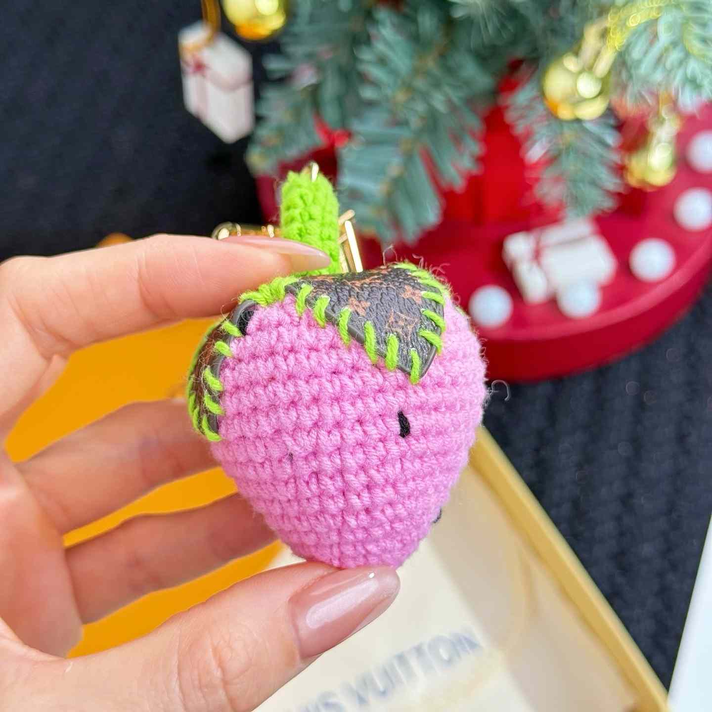 Louis Vuitton Berrylicious Crochet Bag Charm   M02583 - FashionPlug