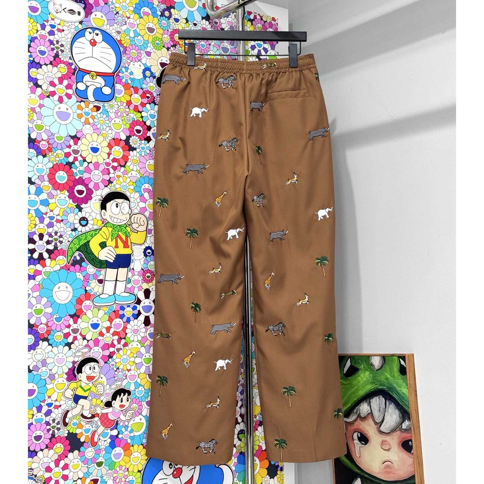 Louis Vuitton LV x The Darjeeling Limited Fil Coupe Drawstring Pants   1AJUMF - FashionPlug