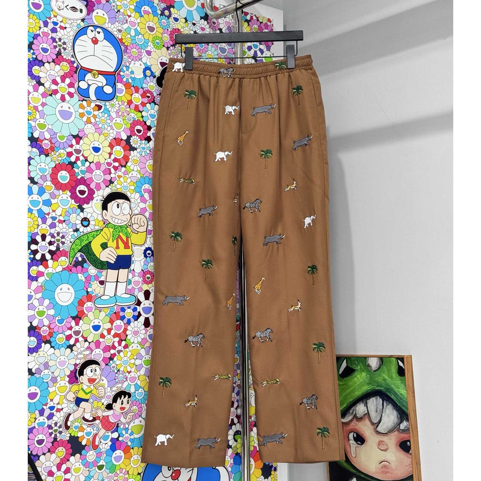 Louis Vuitton LV x The Darjeeling Limited Fil Coupe Drawstring Pants   1AJUMF - FashionPlug