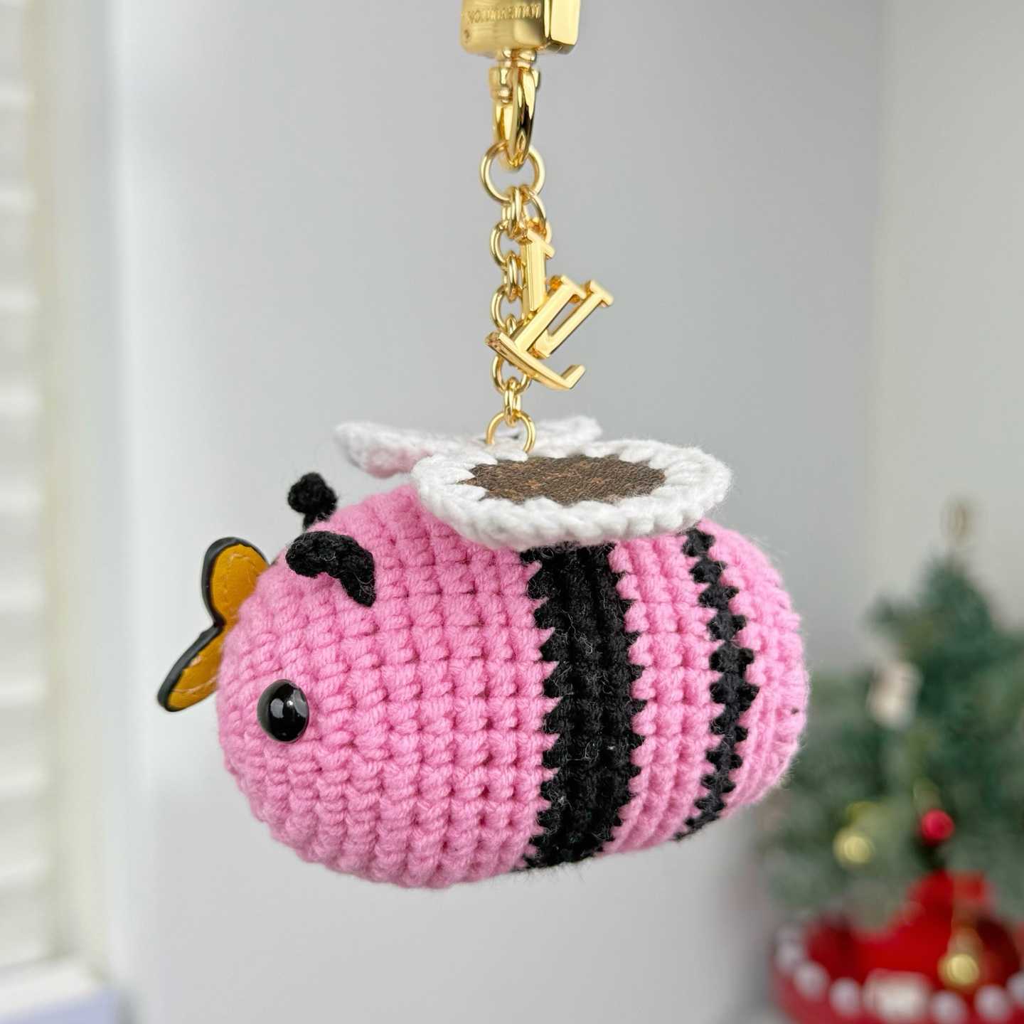 Louis Vuitton Bee LV Crochet Bag Charm   M02585 - FashionPlug