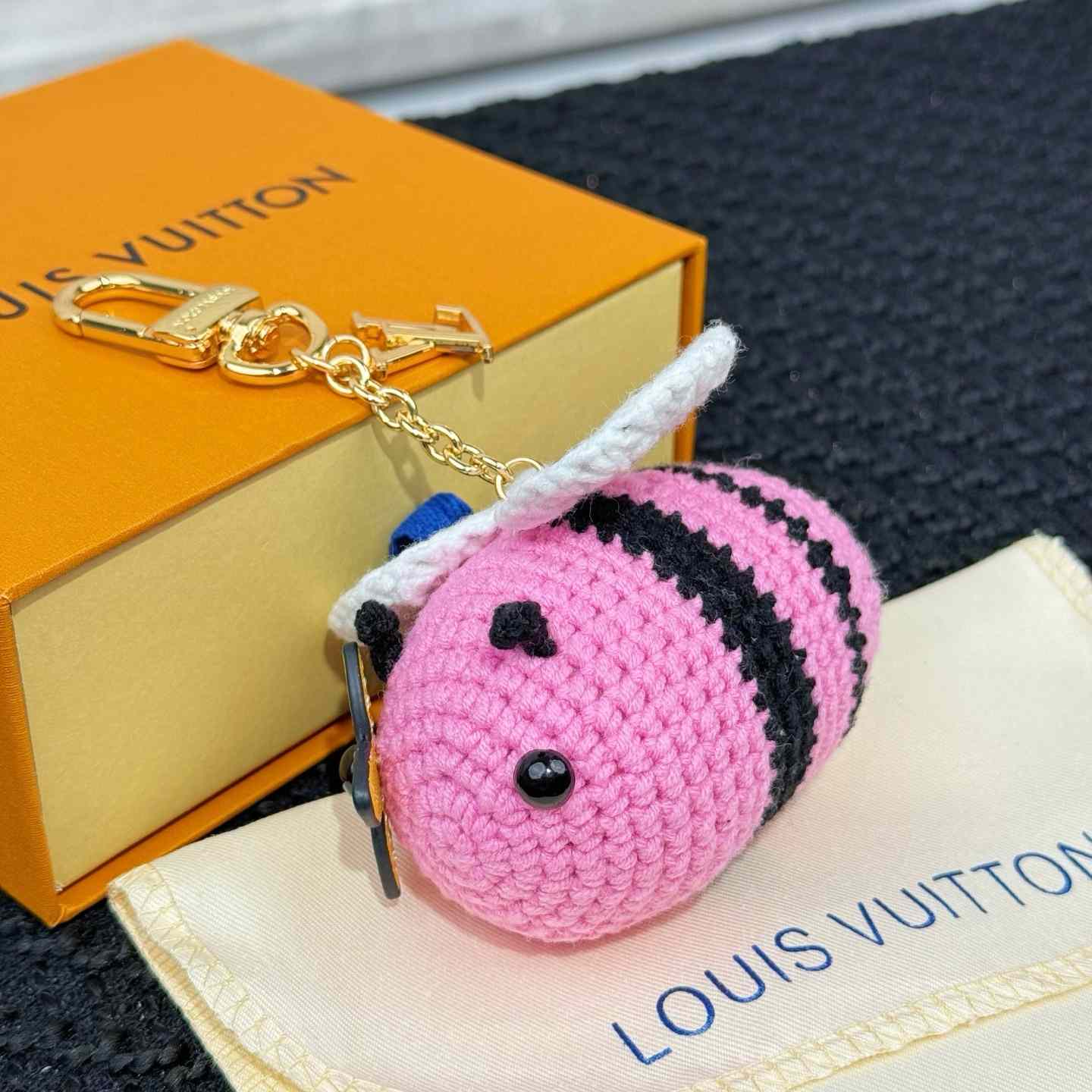 Louis Vuitton Bee LV Crochet Bag Charm   M02585 - FashionPlug