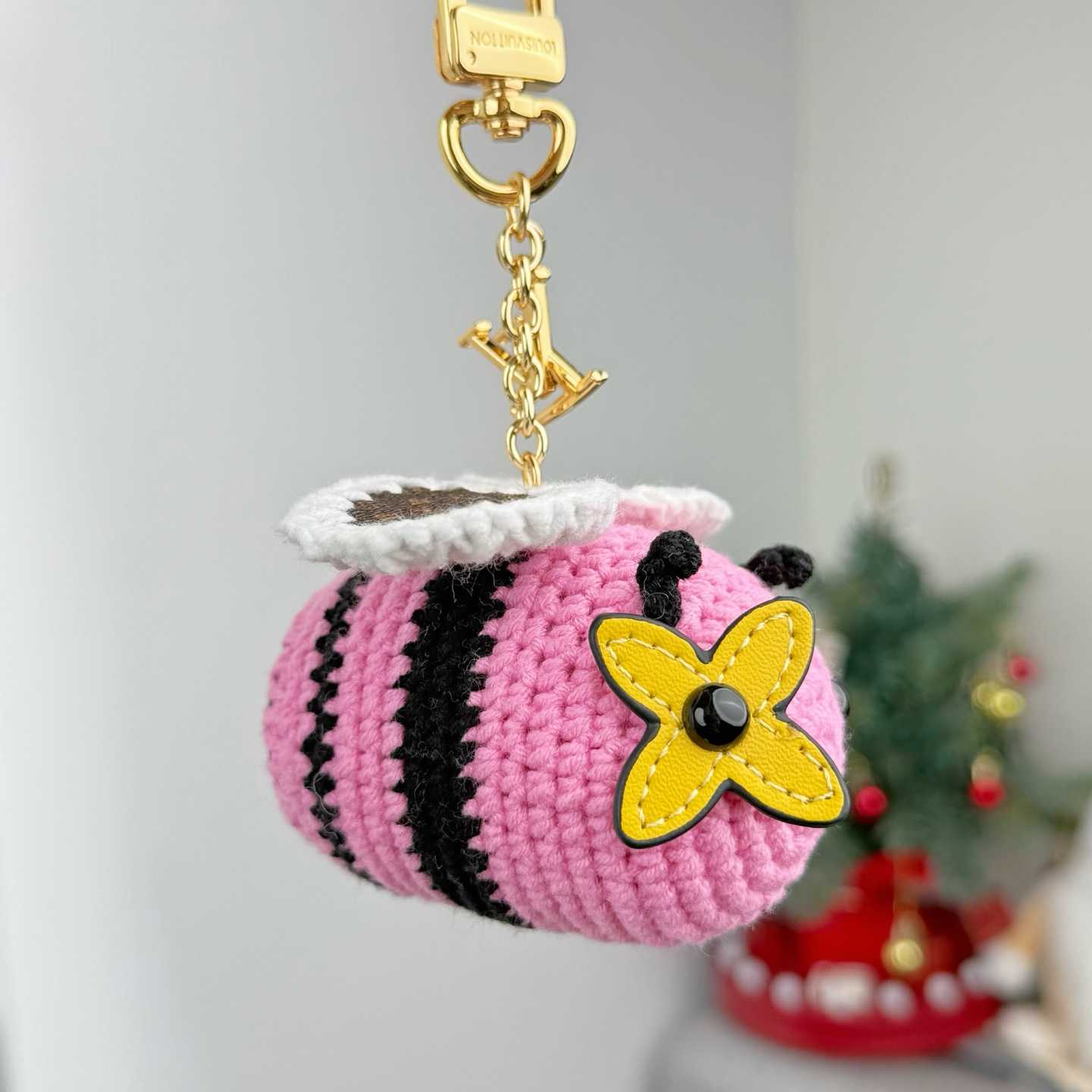 Louis Vuitton Bee LV Crochet Bag Charm   M02585 - FashionPlug