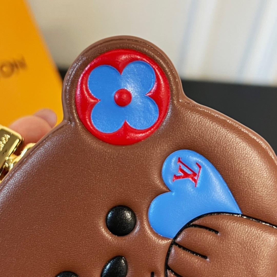 Louis Vuitton Monogram Teddy Bear Earphone Case   - FashionPlug