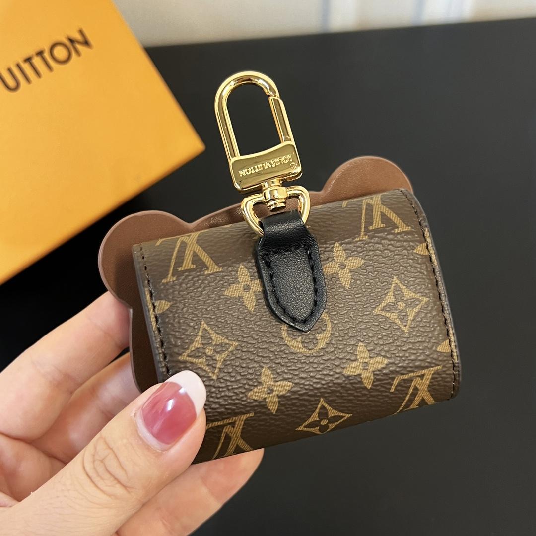 Louis Vuitton Monogram Teddy Bear Earphone Case   - FashionPlug