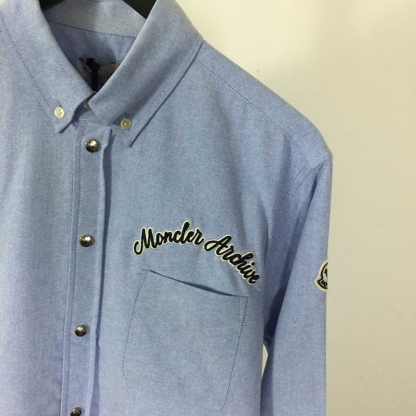 Moncler Logo-embroidered Shirt - FashionPlug