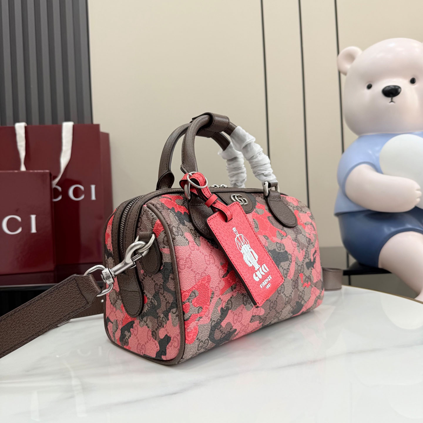 Gucci GG Small Duffle Bag 854860 - FashionPlug