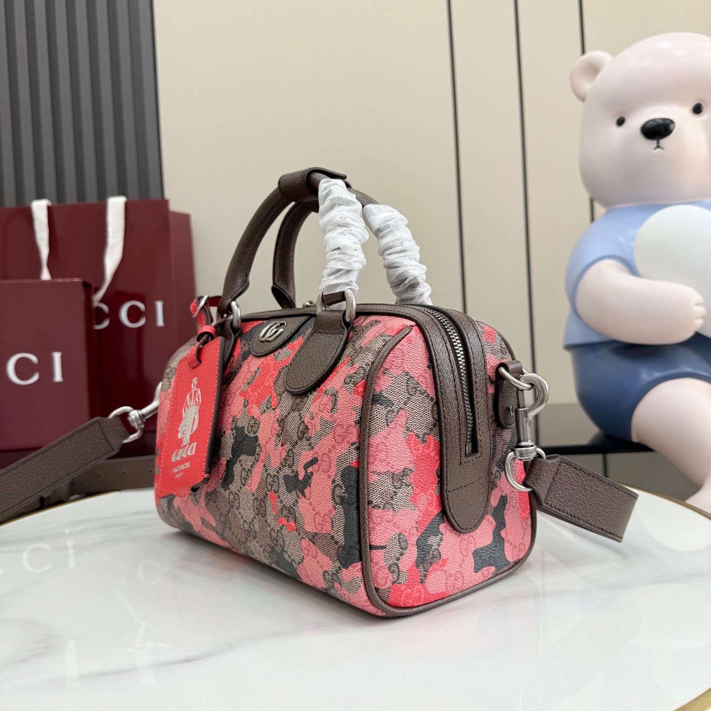 Gucci GG Small Duffle Bag 854860 - FashionPlug