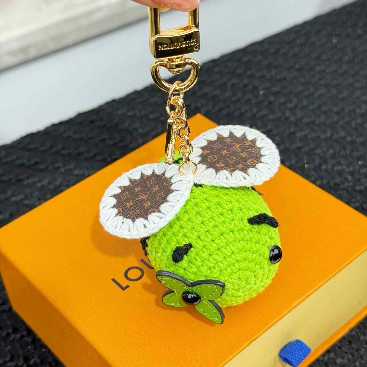 Louis Vuitton Bee LV Crochet Bag Charm   M02585 - FashionPlug