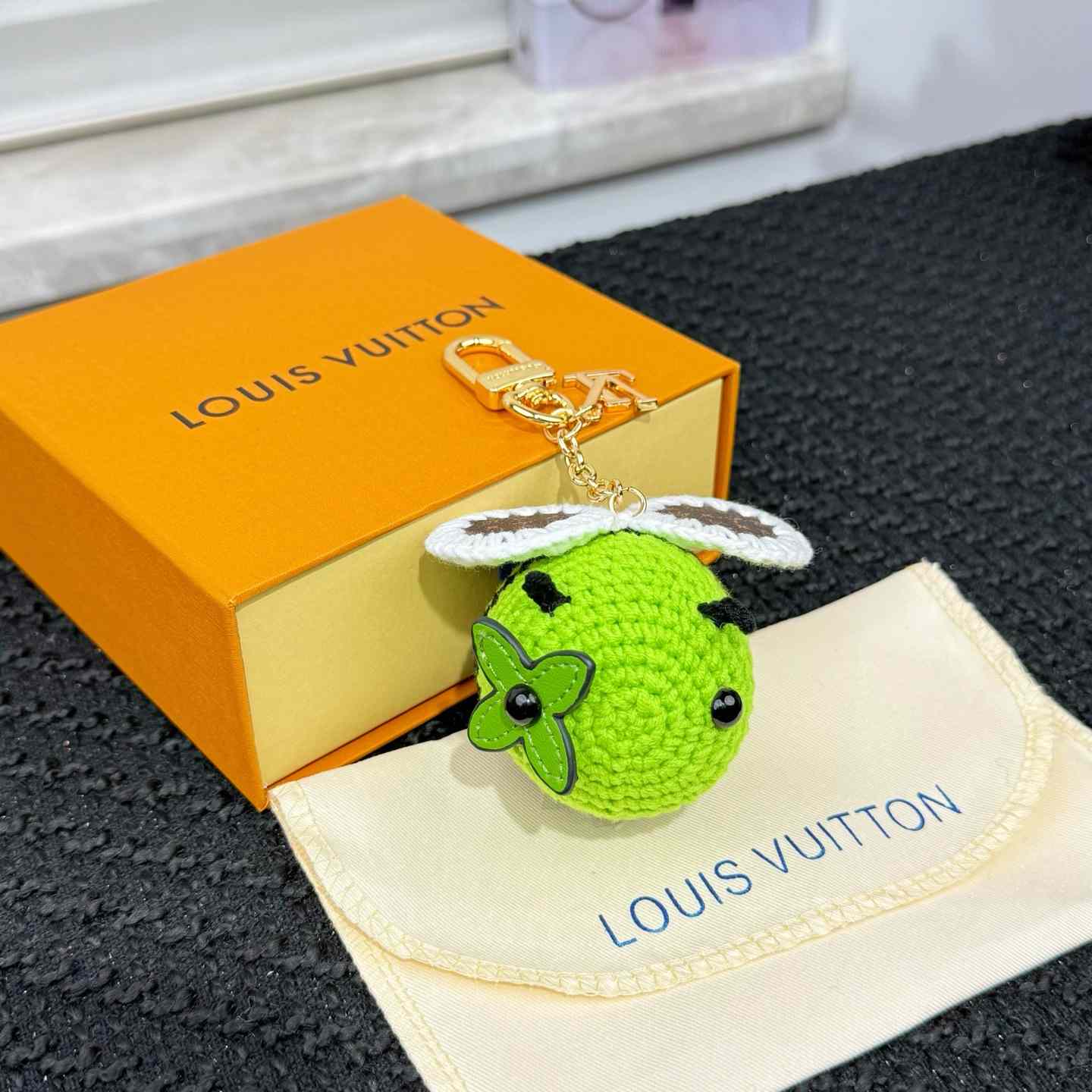 Louis Vuitton Bee LV Crochet Bag Charm   M02585 - FashionPlug