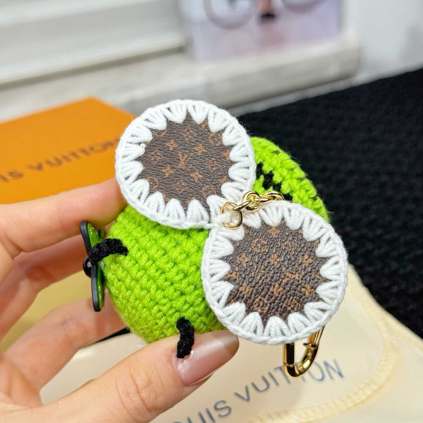 Louis Vuitton Bee LV Crochet Bag Charm   M02585 - FashionPlug