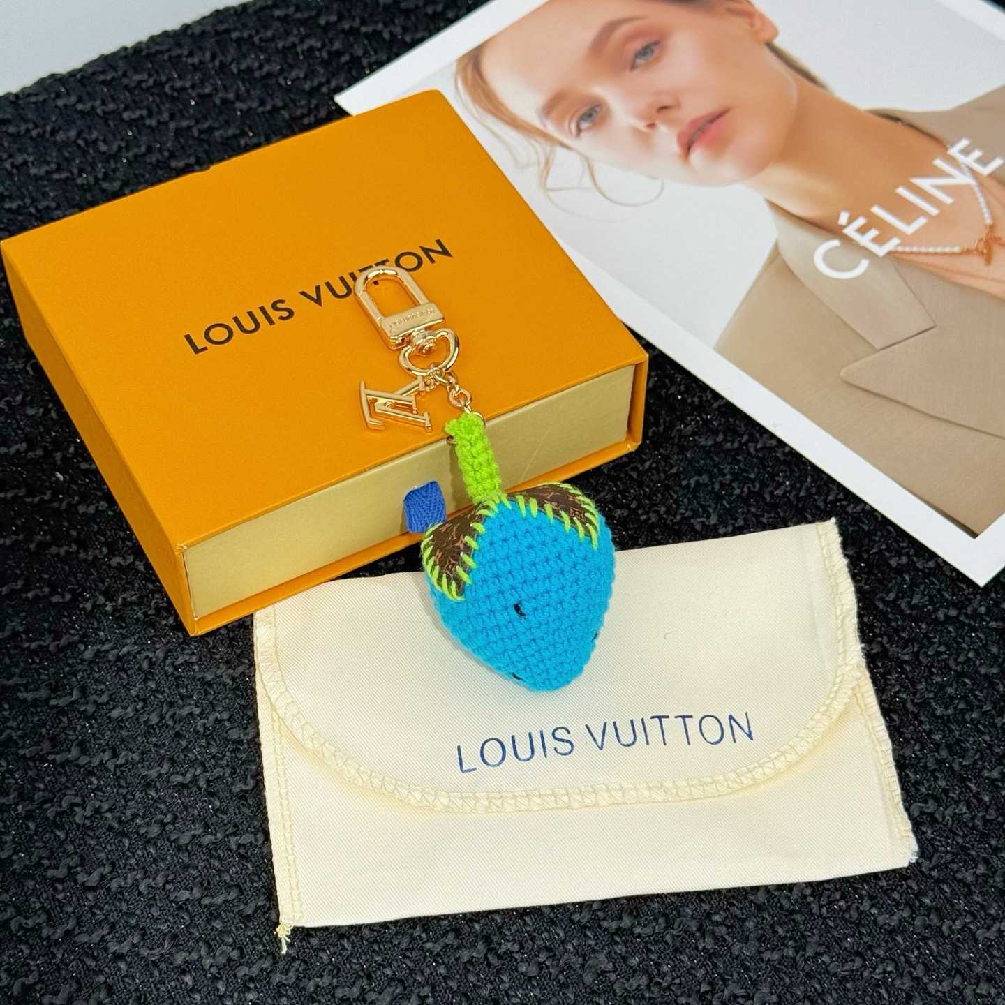 Louis Vuitton Berrylicious Crochet Bag Charm   M02583 - FashionPlug