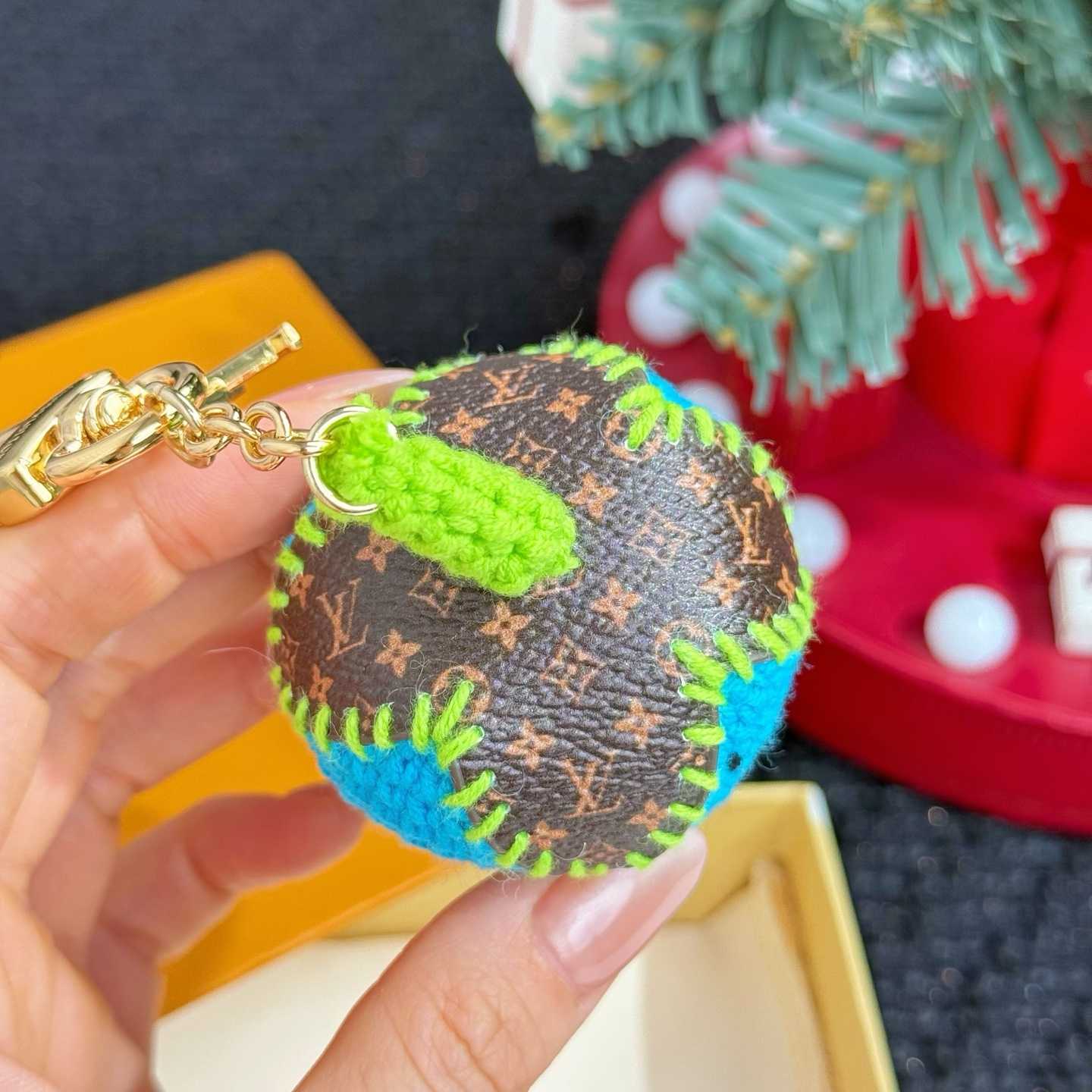 Louis Vuitton Berrylicious Crochet Bag Charm   M02583 - FashionPlug