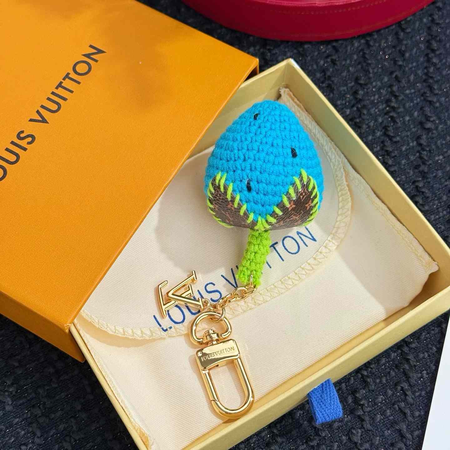Louis Vuitton Berrylicious Crochet Bag Charm   M02583 - FashionPlug