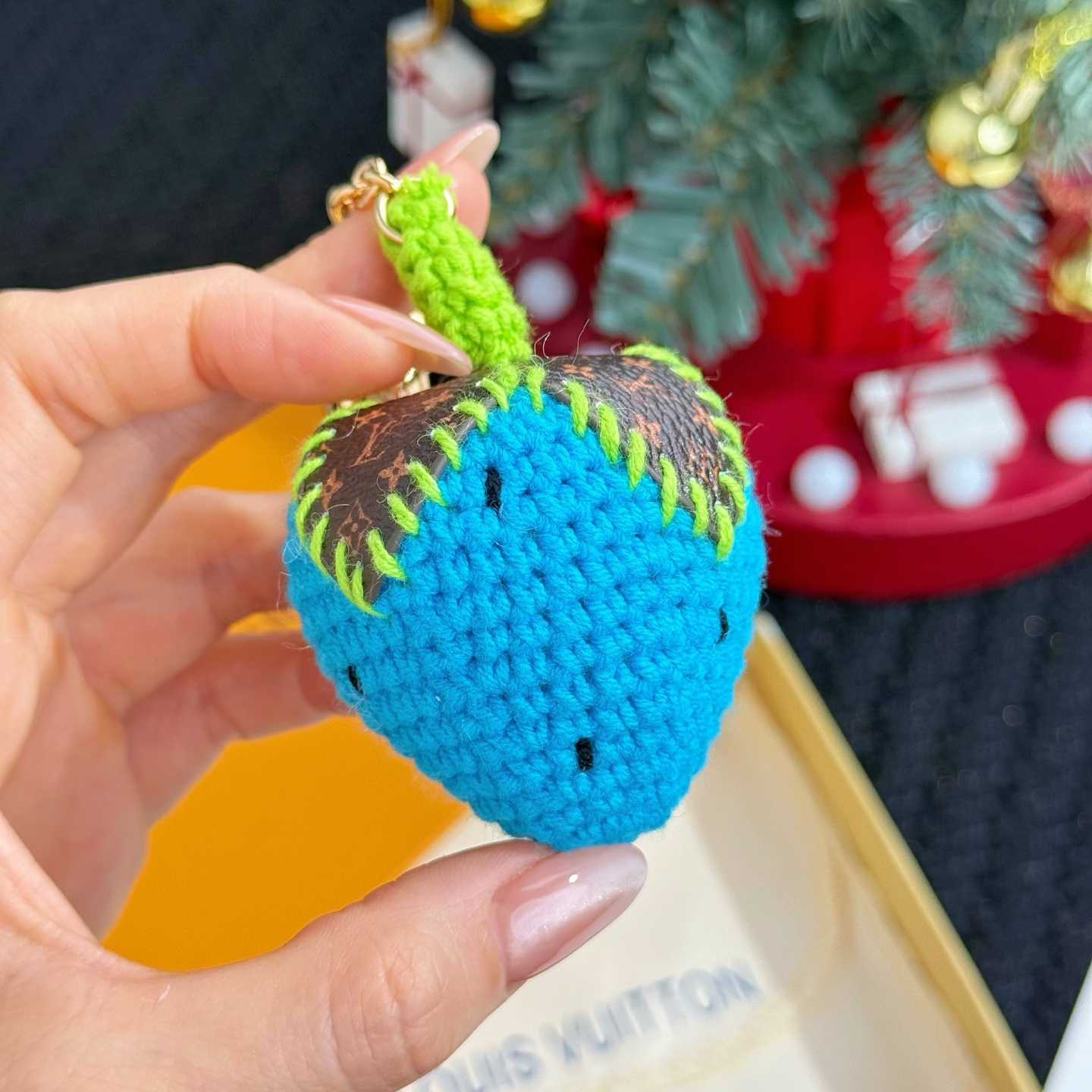 Louis Vuitton Berrylicious Crochet Bag Charm   M02583 - FashionPlug