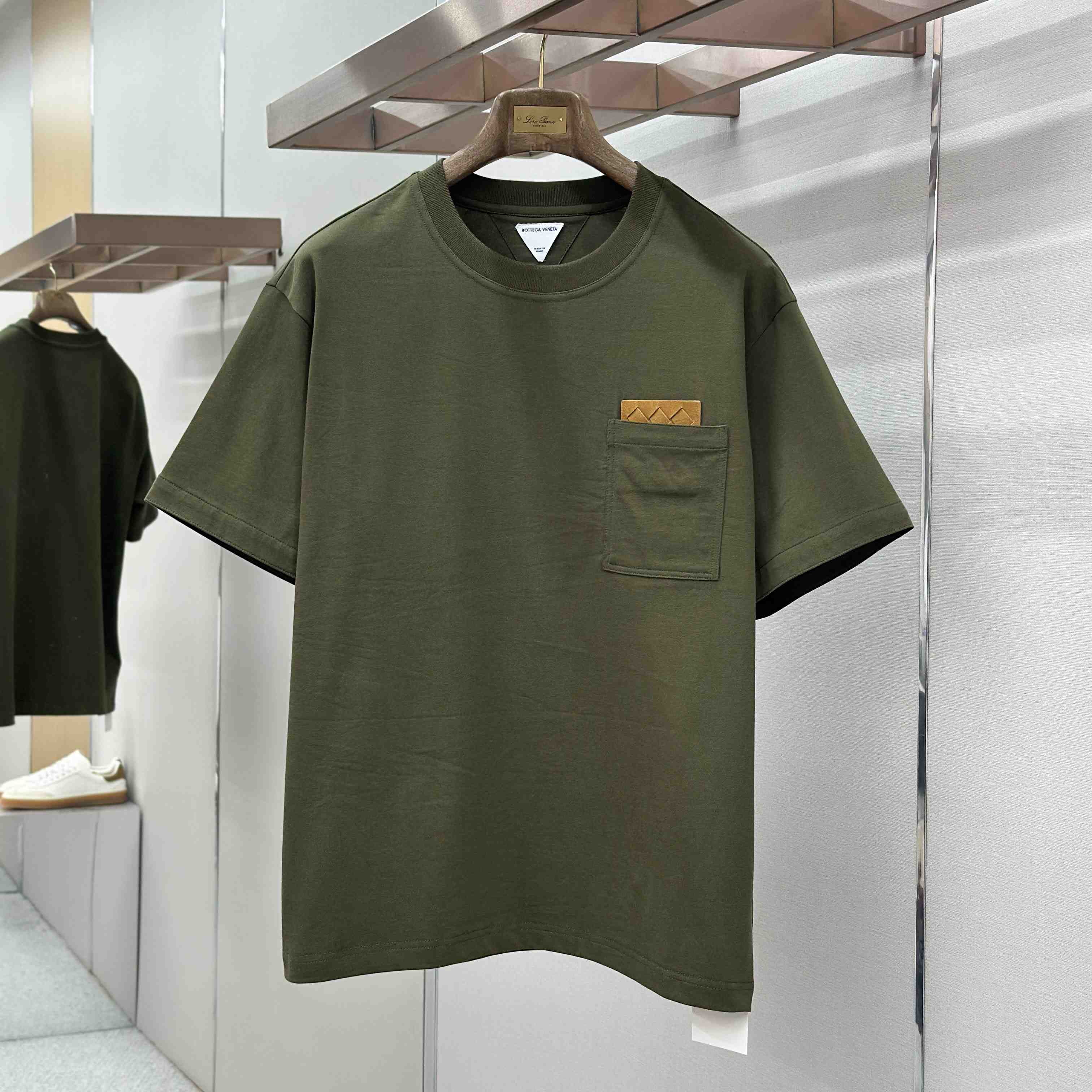 Bottega Veneta Pima Cotton Jersey T-Shirt - FashionPlug