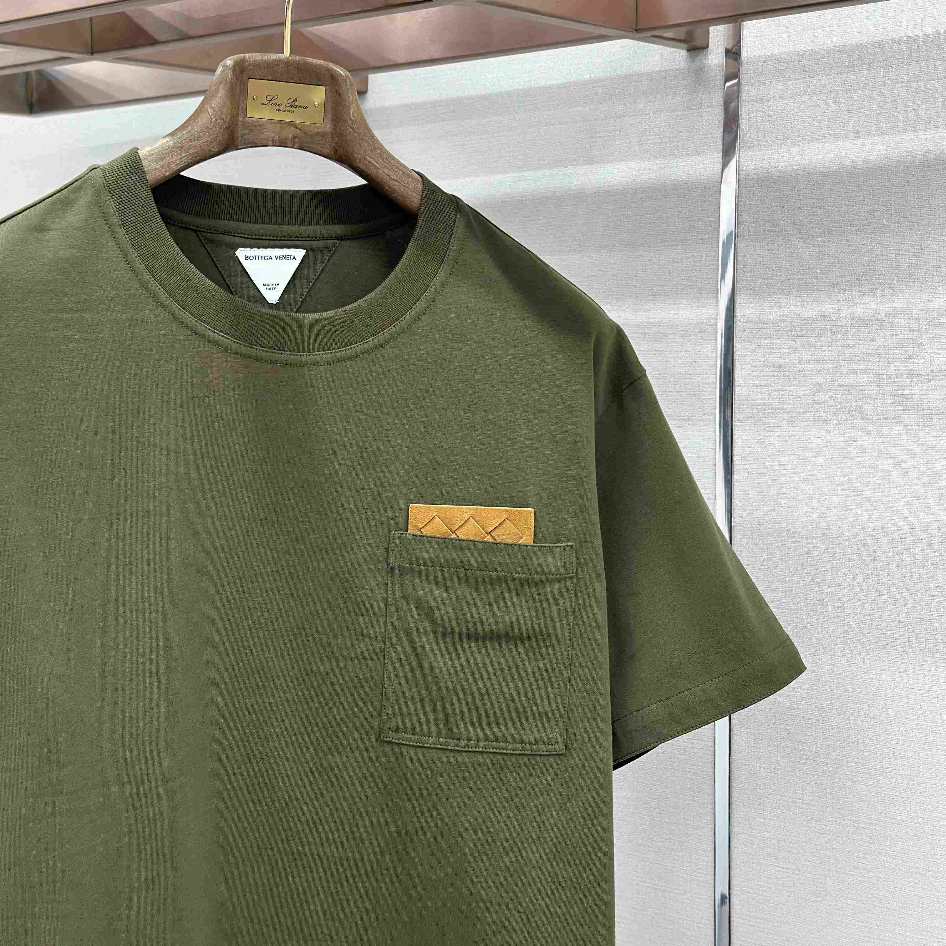 Bottega Veneta Pima Cotton Jersey T-Shirt - FashionPlug