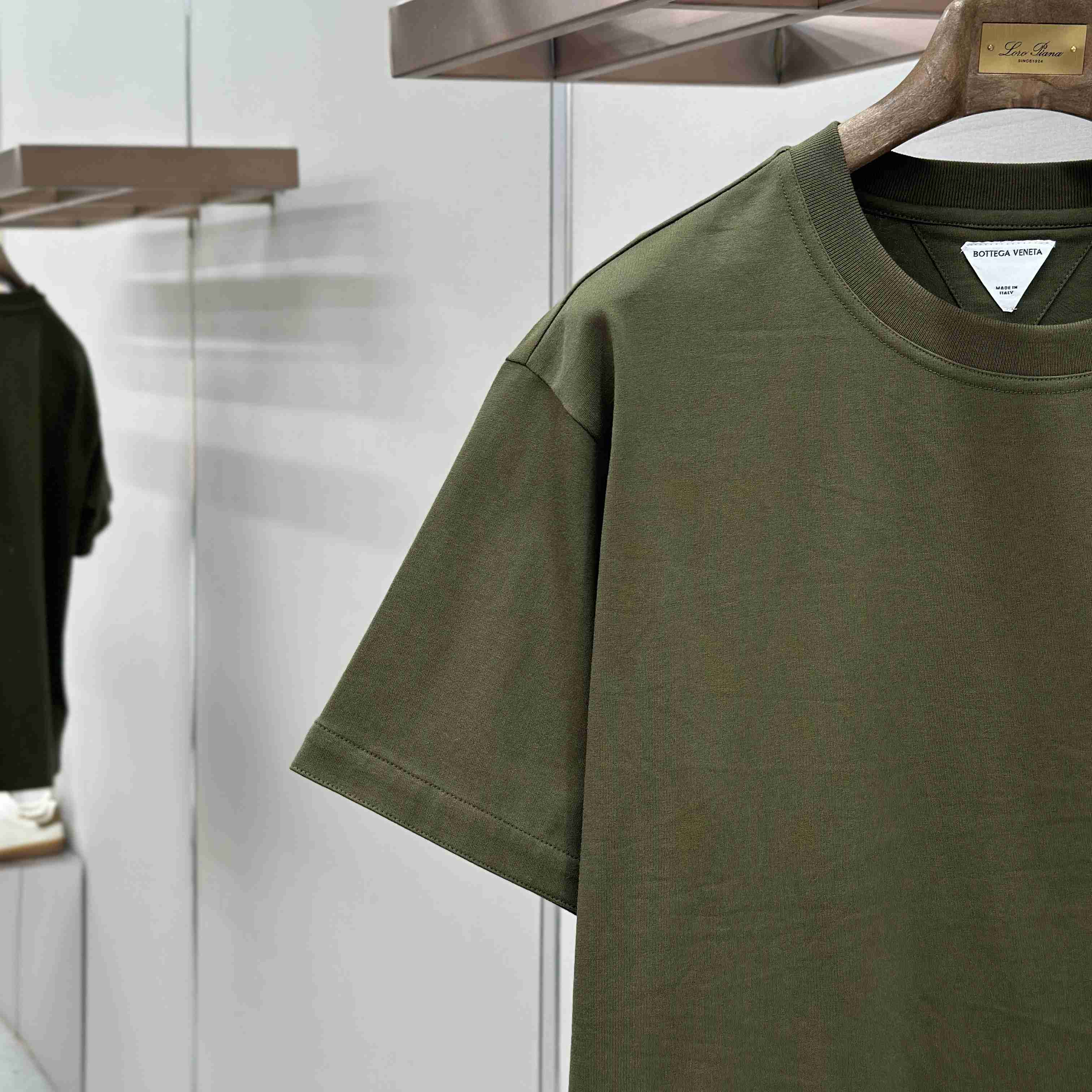 Bottega Veneta Pima Cotton Jersey T-Shirt - FashionPlug