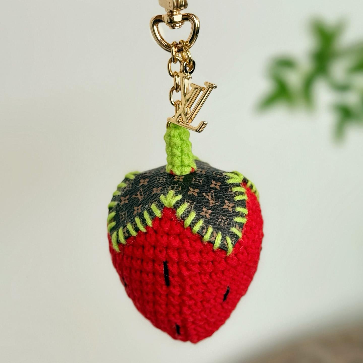 Louis Vuitton Berrylicious Crochet Bag Charm   M02583 - FashionPlug