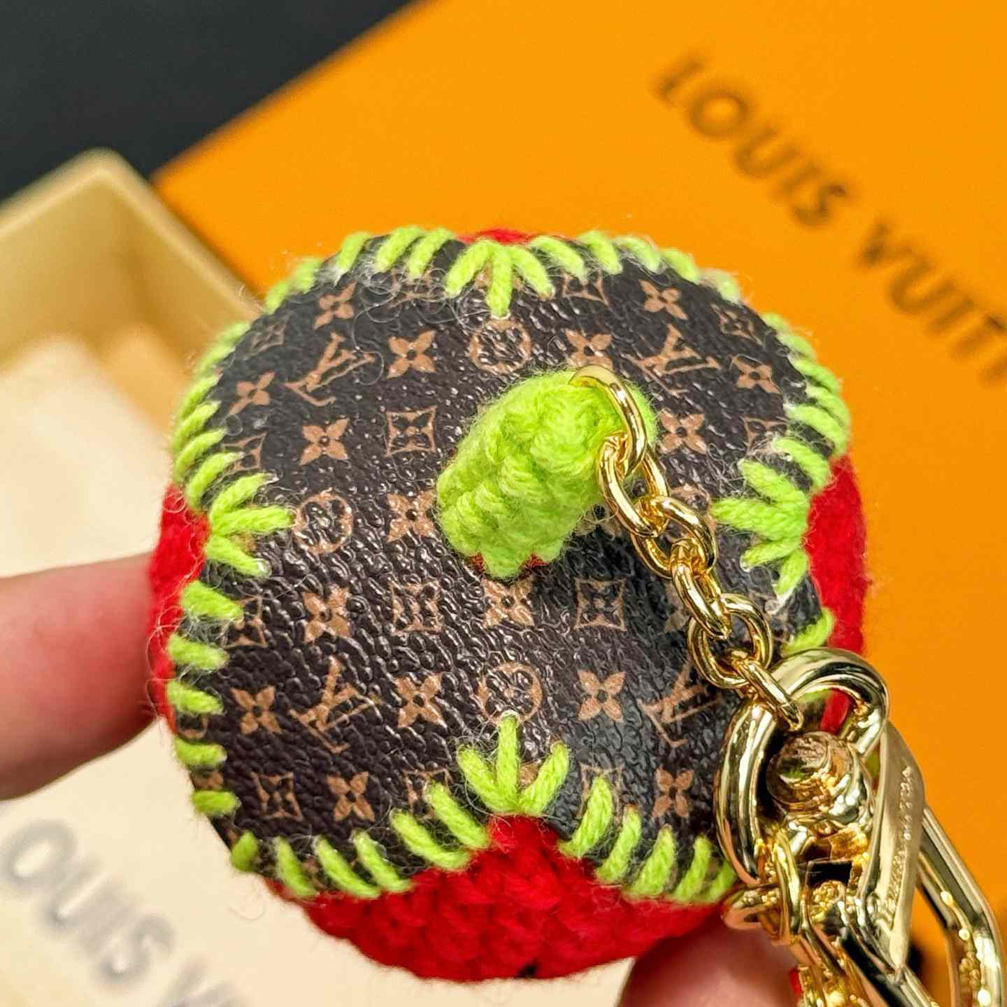 Louis Vuitton Berrylicious Crochet Bag Charm   M02583 - FashionPlug