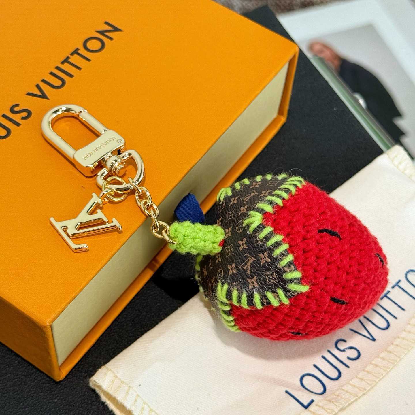 Louis Vuitton Berrylicious Crochet Bag Charm   M02583 - FashionPlug