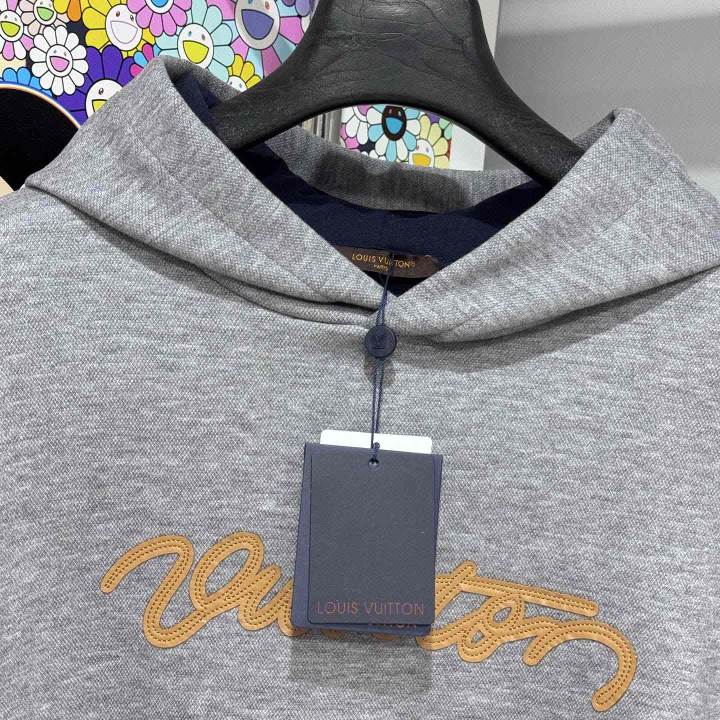 Louis Vuitton Signature Double Face Cashmere Hoodie   1AJSNW - FashionPlug