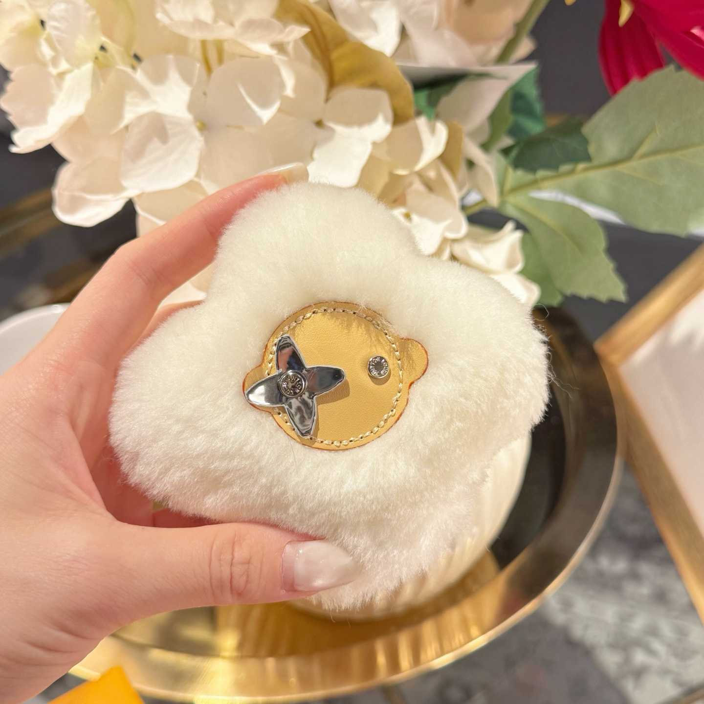 Louis Vuitton Vivienne Shearling Bag Charm  M03455 - FashionPlug