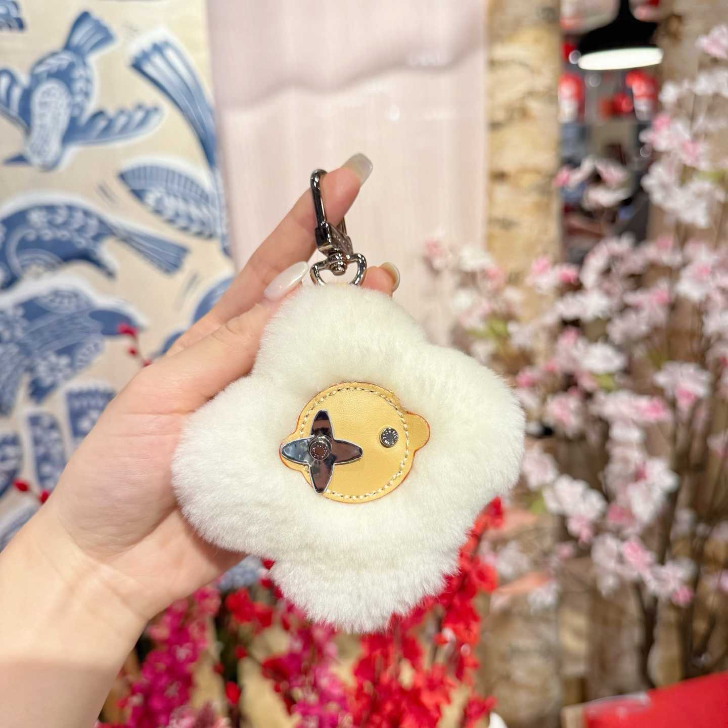 Louis Vuitton Vivienne Shearling Bag Charm  M03455 - FashionPlug