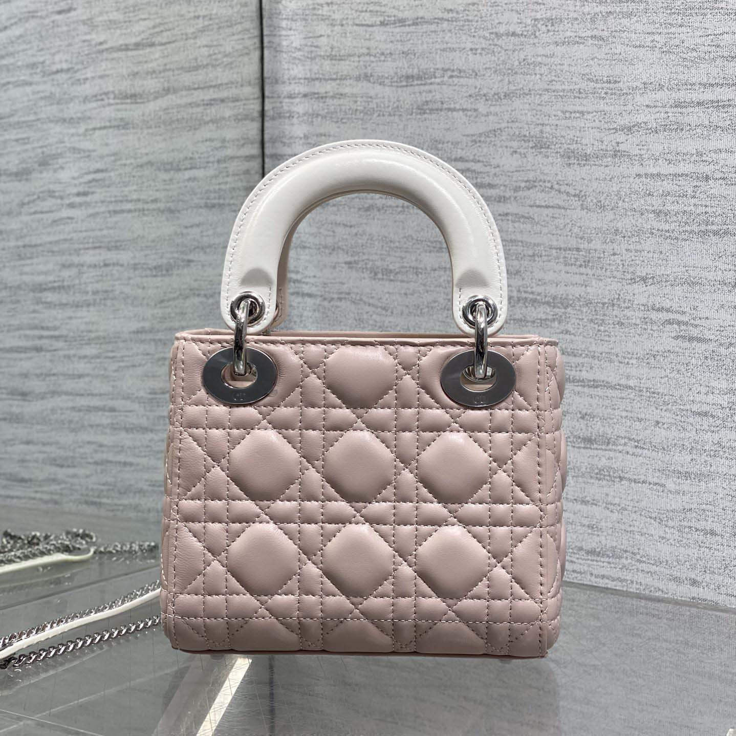 Dior Or Mini Lady Dior Bag with Chain  - FashionPlug