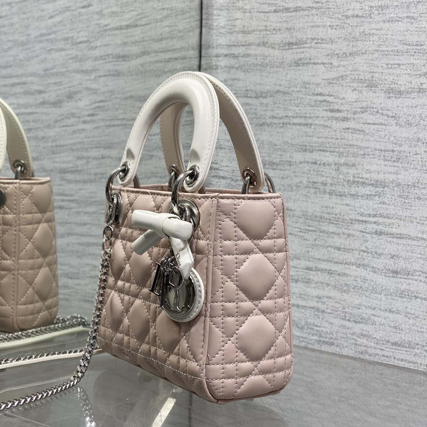 Dior Or Mini Lady Dior Bag with Chain  - FashionPlug