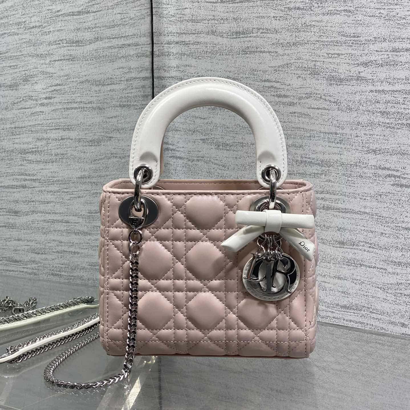 Dior Or Mini Lady Dior Bag with Chain  - FashionPlug