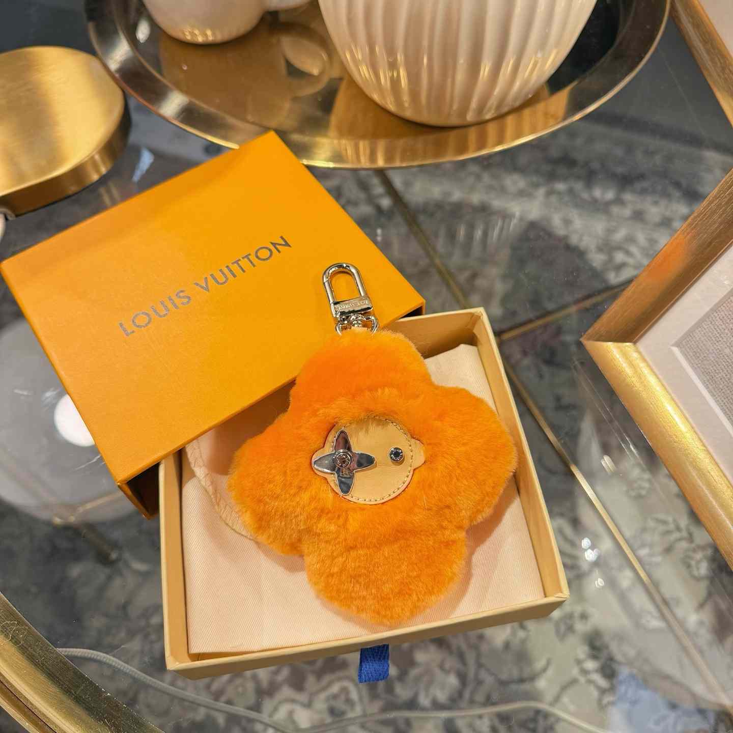 Louis Vuitton Vivienne Shearling Bag Charm   - FashionPlug