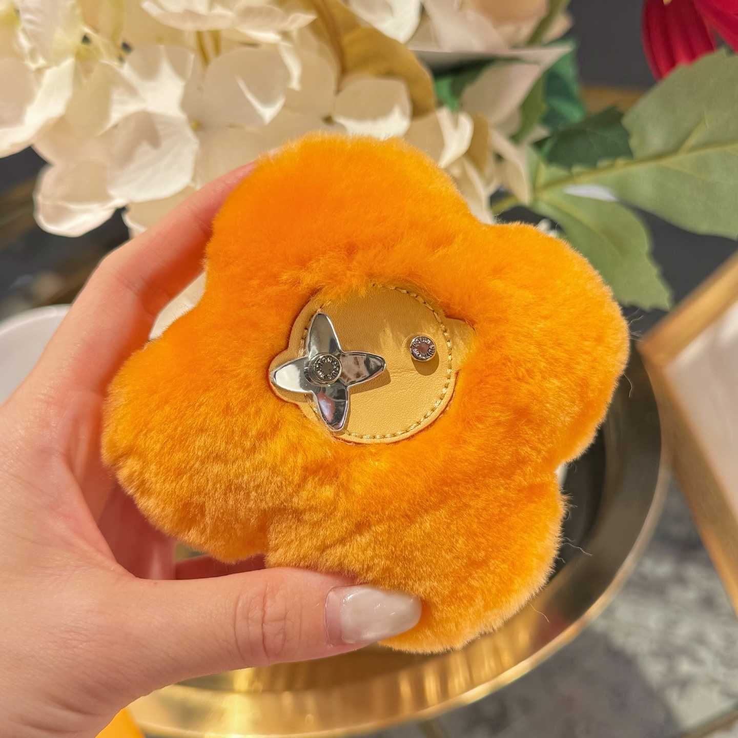 Louis Vuitton Vivienne Shearling Bag Charm   - FashionPlug