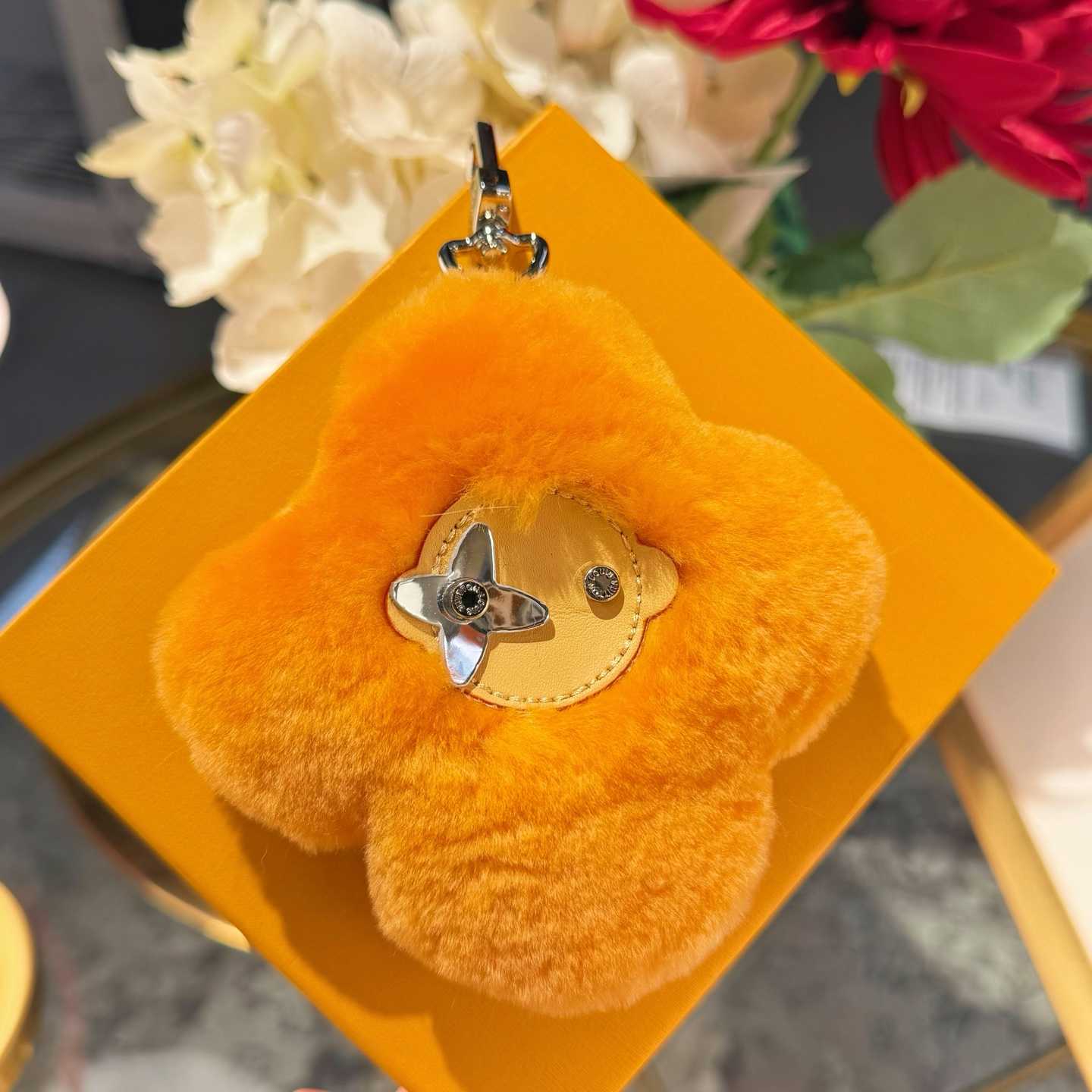 Louis Vuitton Vivienne Shearling Bag Charm   - FashionPlug