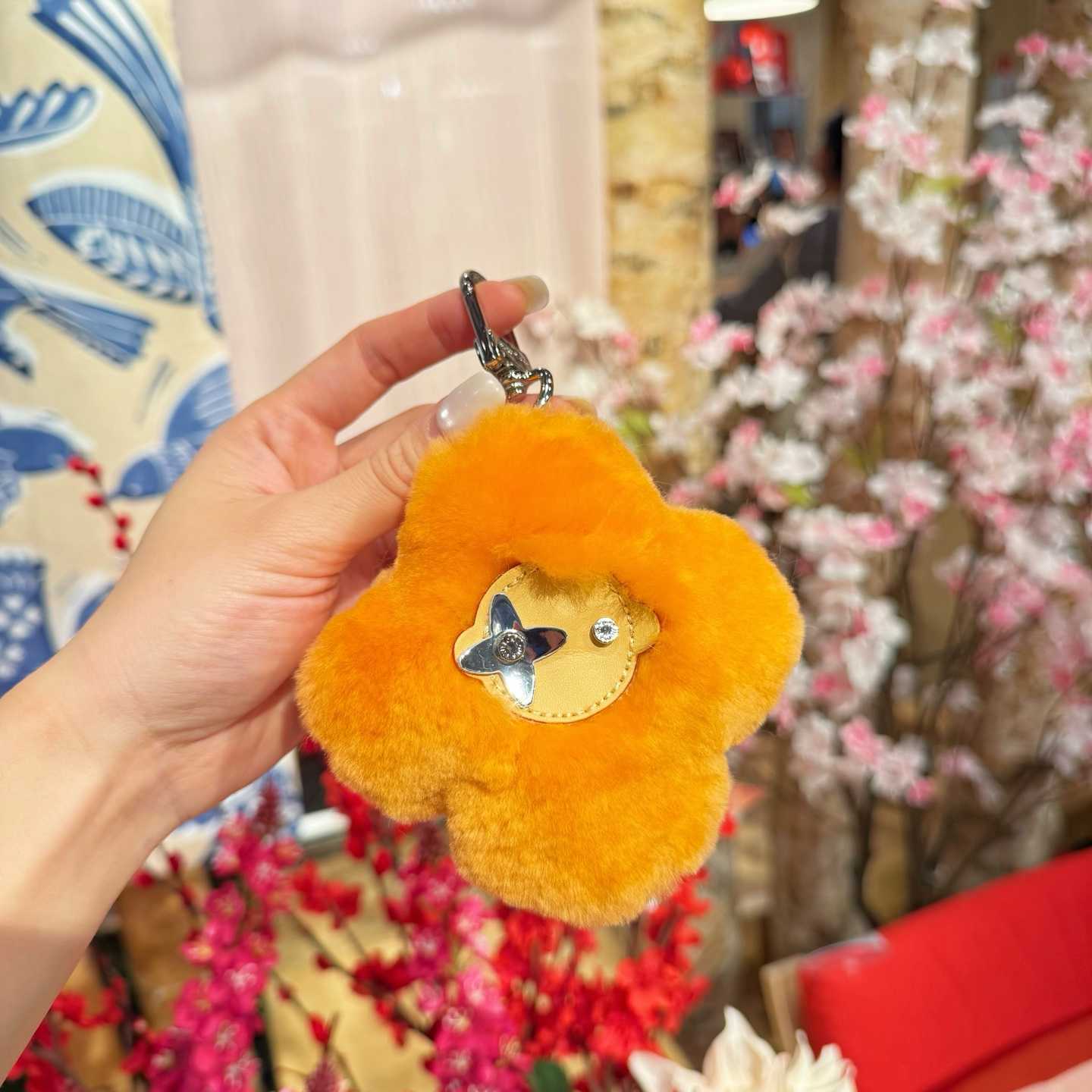 Louis Vuitton Vivienne Shearling Bag Charm   - FashionPlug