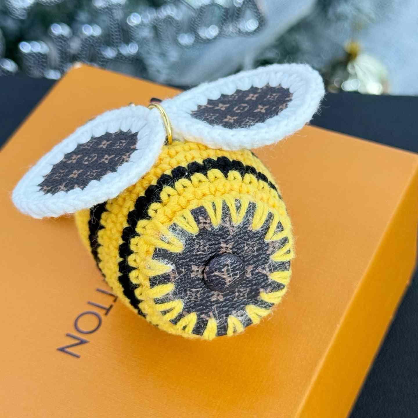 Louis Vuitton Bee LV Crochet Bag Charm   M02585 - FashionPlug