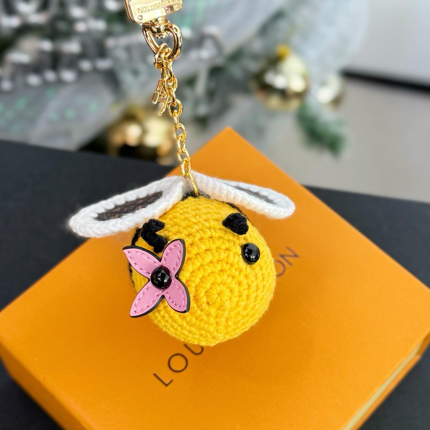 Louis Vuitton Bee LV Crochet Bag Charm   M02585 - FashionPlug