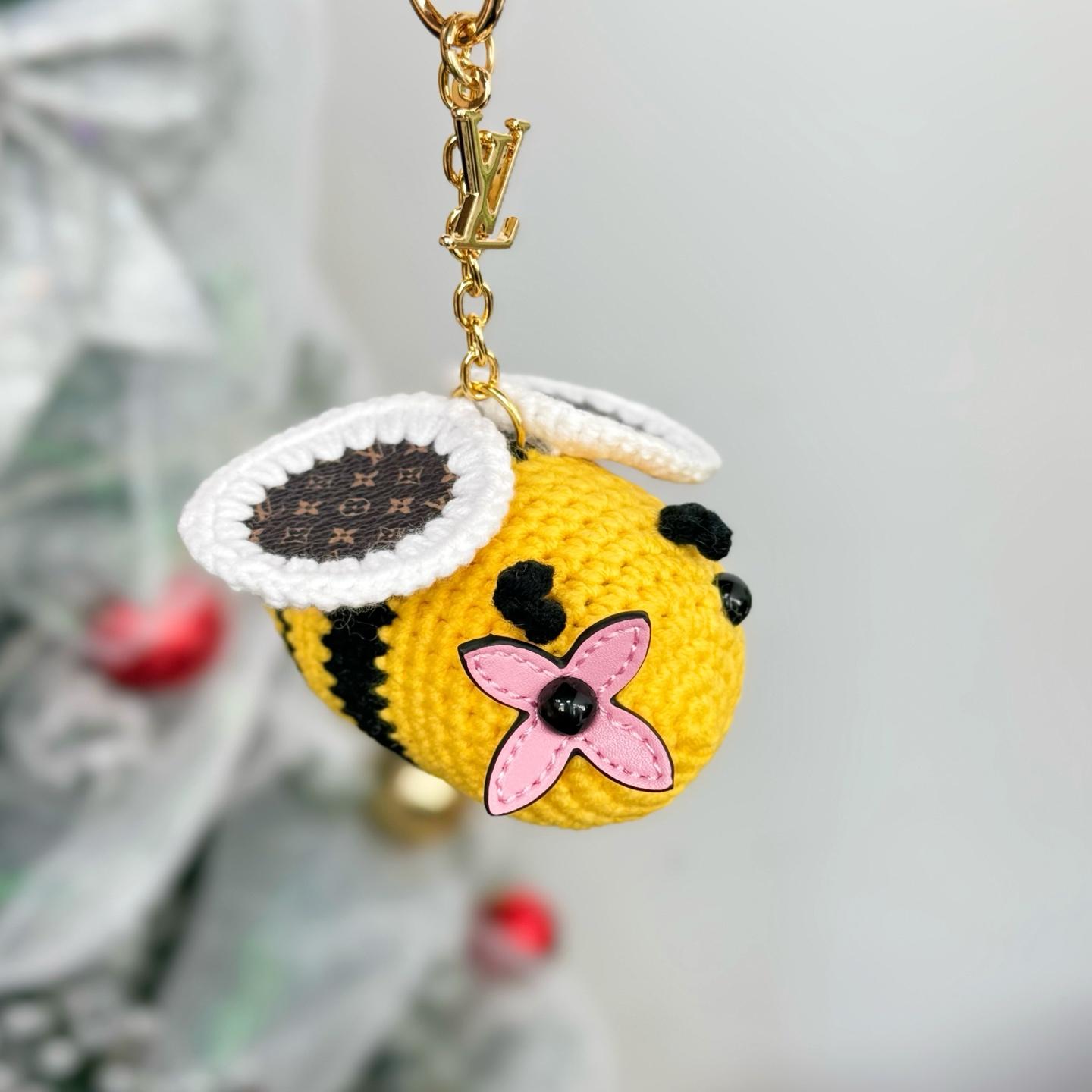 Louis Vuitton Bee LV Crochet Bag Charm   M02585 - FashionPlug