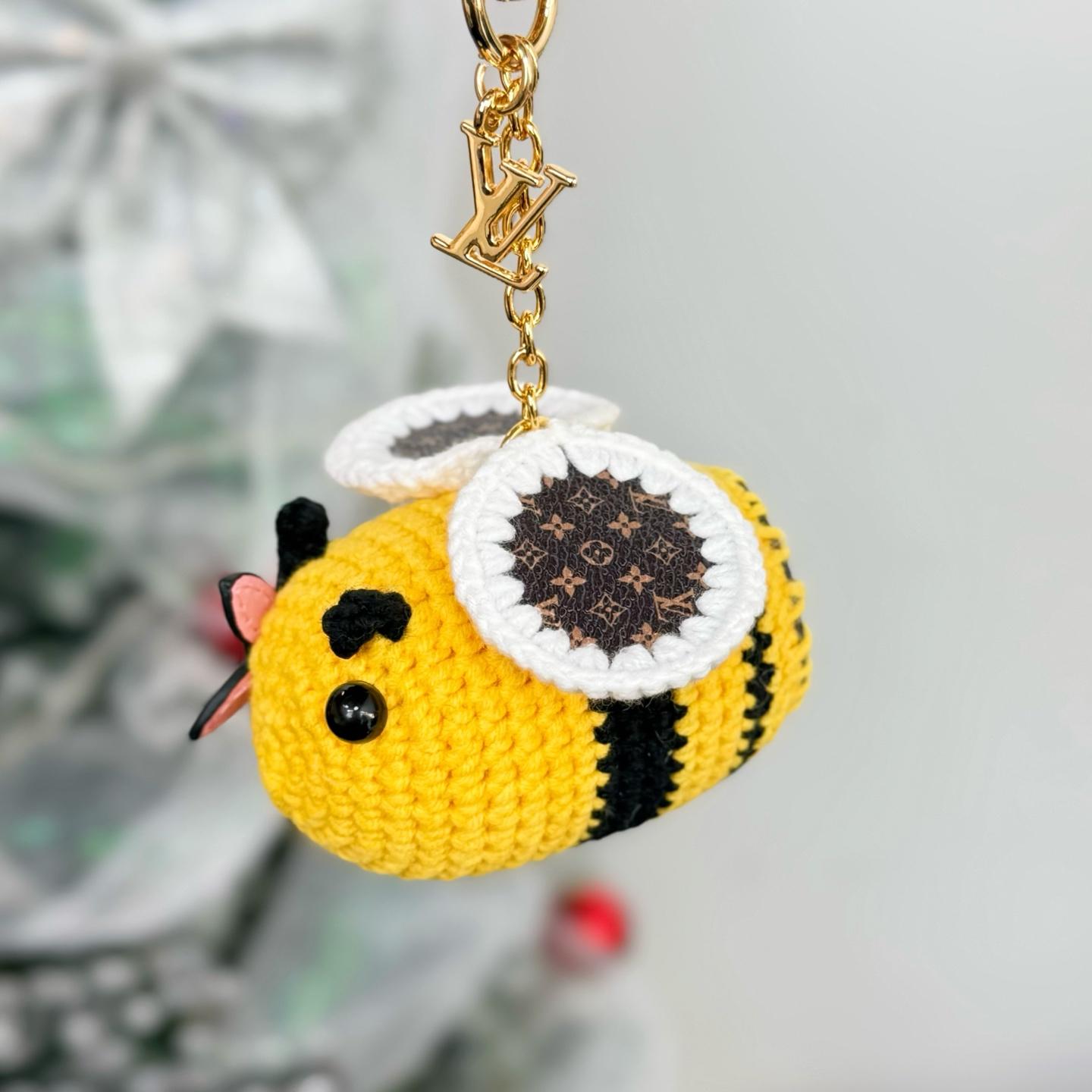Louis Vuitton Bee LV Crochet Bag Charm   M02585 - FashionPlug