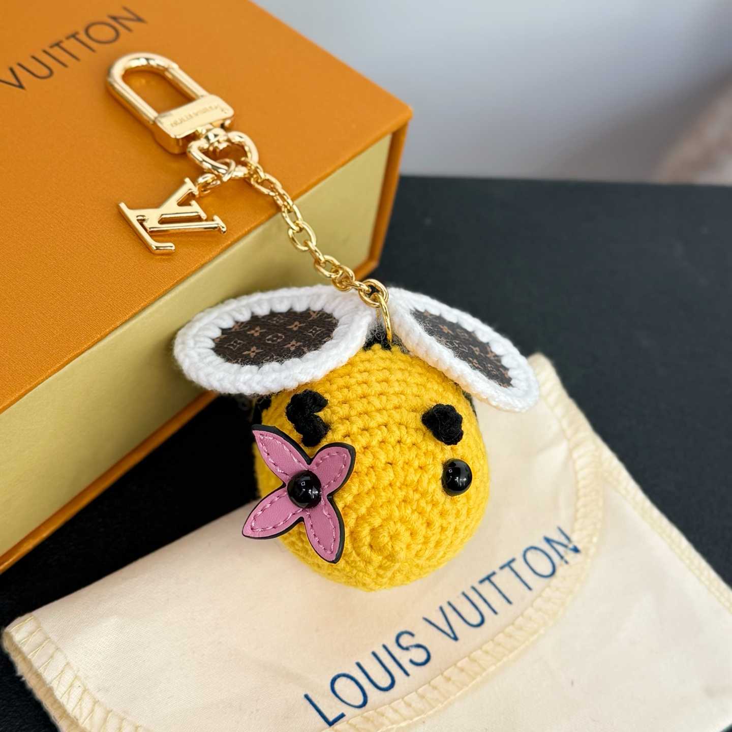 Louis Vuitton Bee LV Crochet Bag Charm   M02585 - FashionPlug